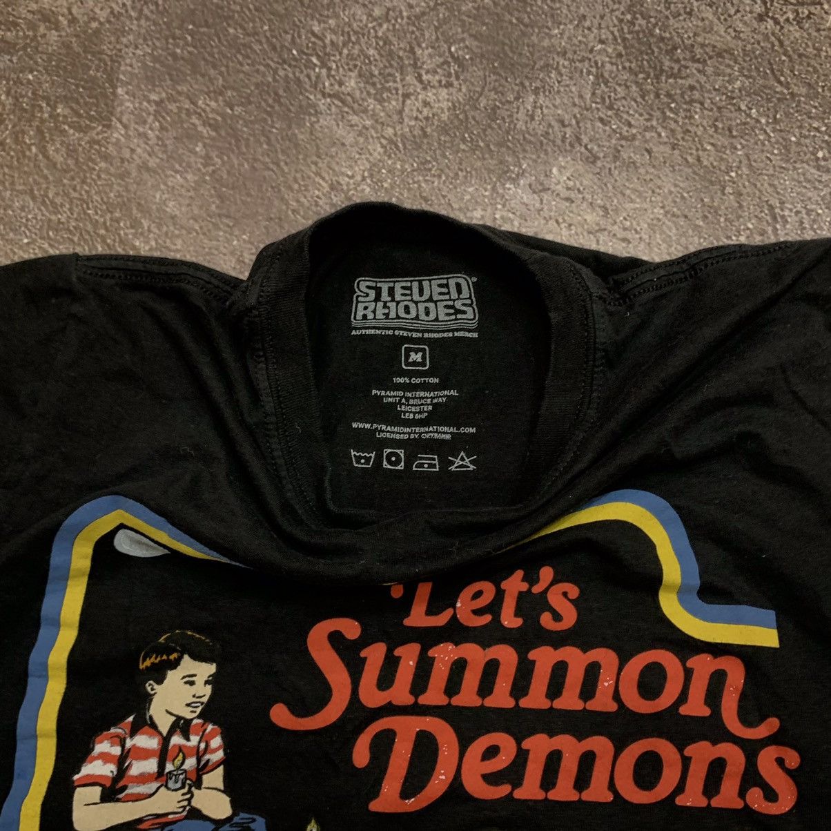 Vintage Vintage 90s Summon Demons Graphic Tee Y2K Humor Skate Boxy M Size US M / EU 48-50 / 2 - 6 Thumbnail
