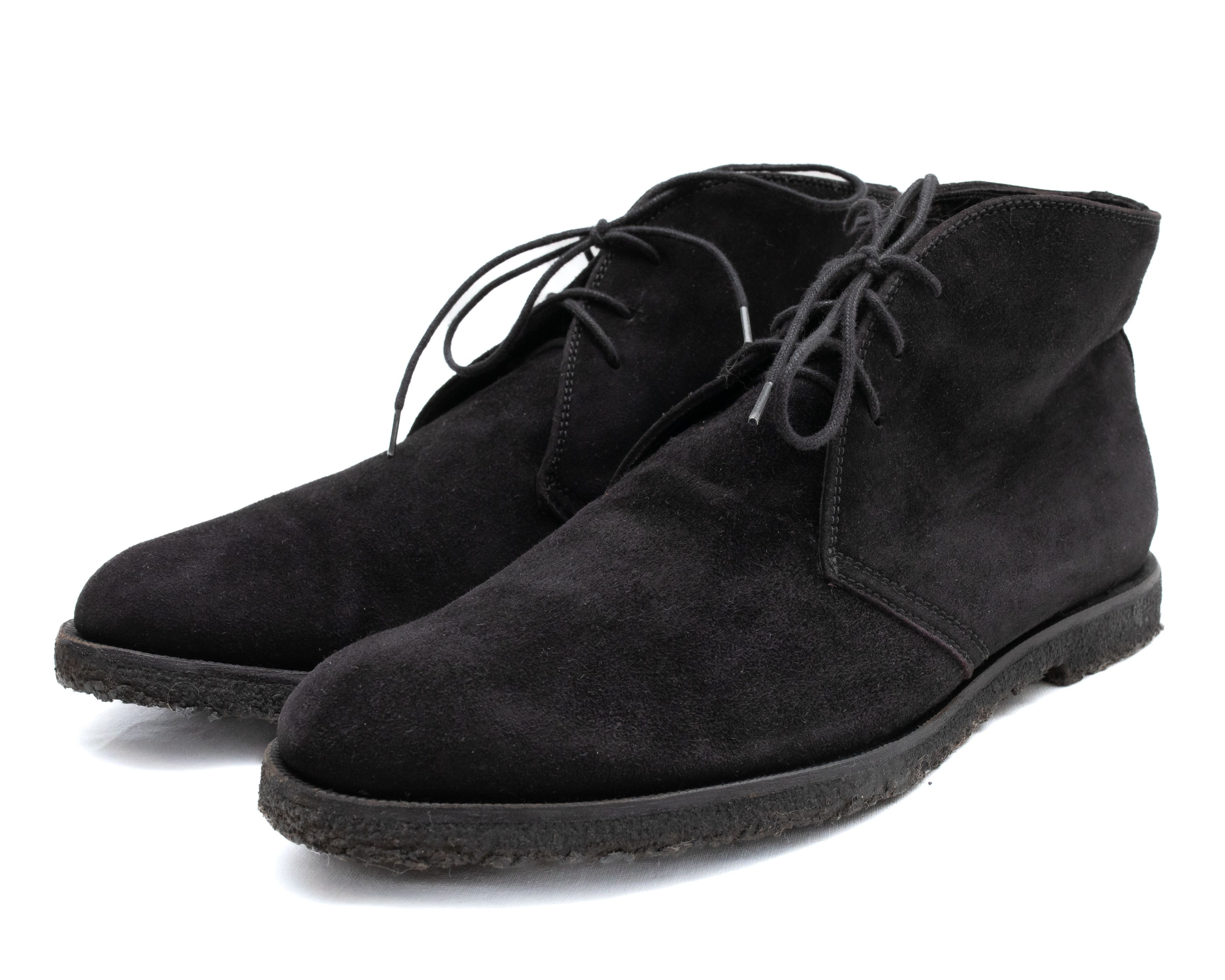 Alexander McQueen Black Suede Desert Boots