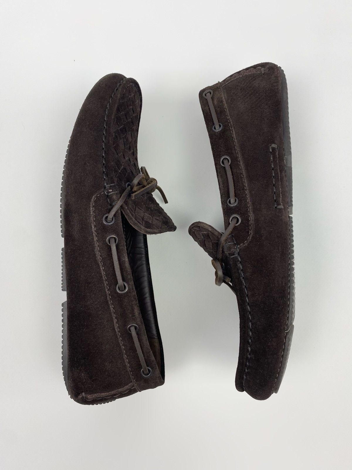 Bottega Veneta Bottega Venetta Intrecciato Suede Driver Mocassin Shoes Size US 7.5 / EU 40-41 - 4 Thumbnail