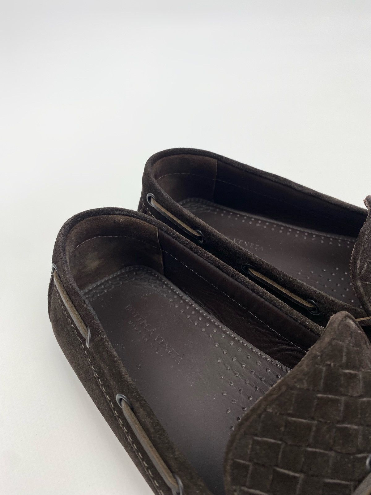 Bottega Veneta Bottega Venetta Intrecciato Suede Driver Mocassin Shoes Size US 7.5 / EU 40-41 - 9 Thumbnail