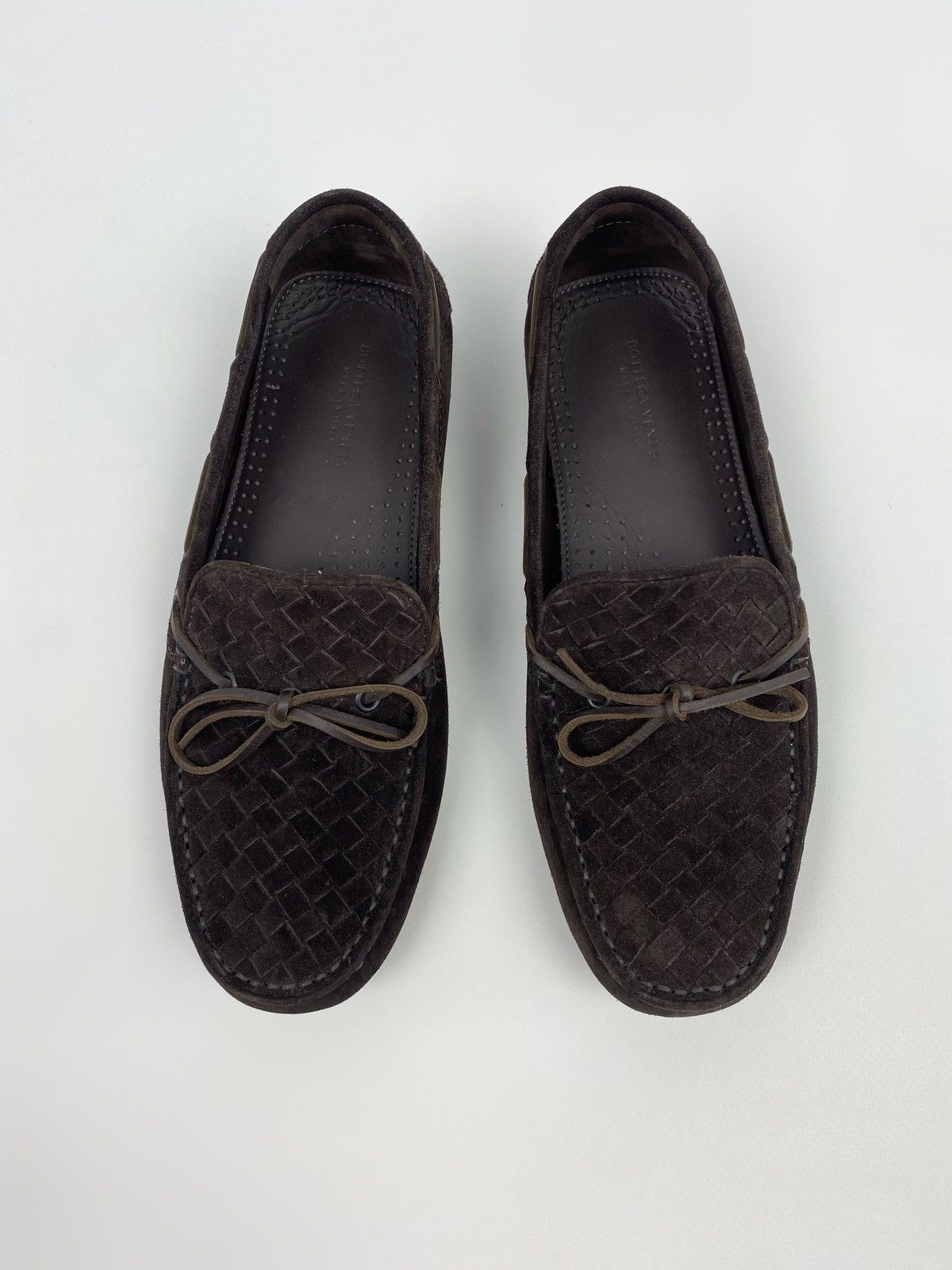 Bottega Veneta Bottega Venetta Intrecciato Suede Driver Mocassin Shoes Size US 7.5 / EU 40-41 - 2 Thumbnail