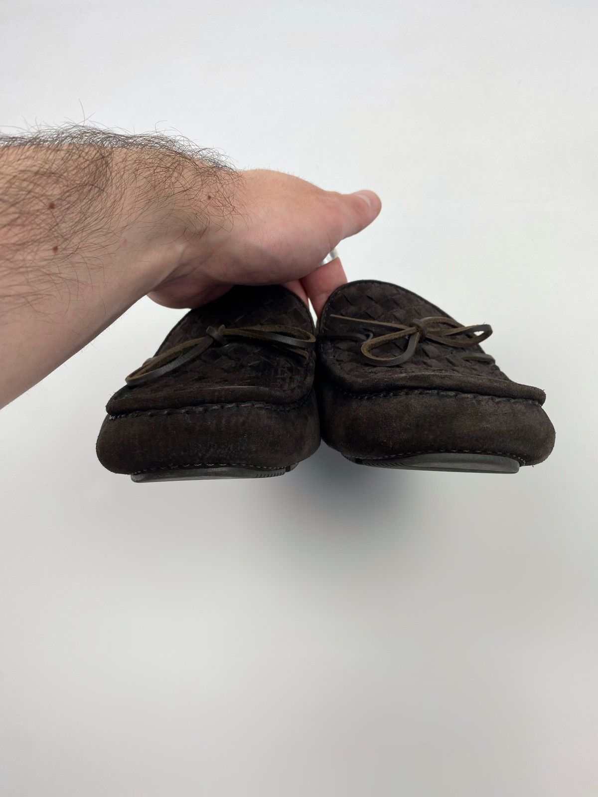 Bottega Veneta Bottega Venetta Intrecciato Suede Driver Mocassin Shoes Size US 7.5 / EU 40-41 - 6 Thumbnail