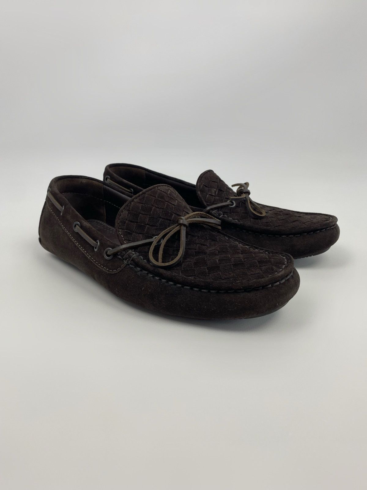 Bottega Veneta Bottega Venetta Intrecciato Suede Driver Mocassin Shoes Size US 7.5 / EU 40-41 - 3 Thumbnail