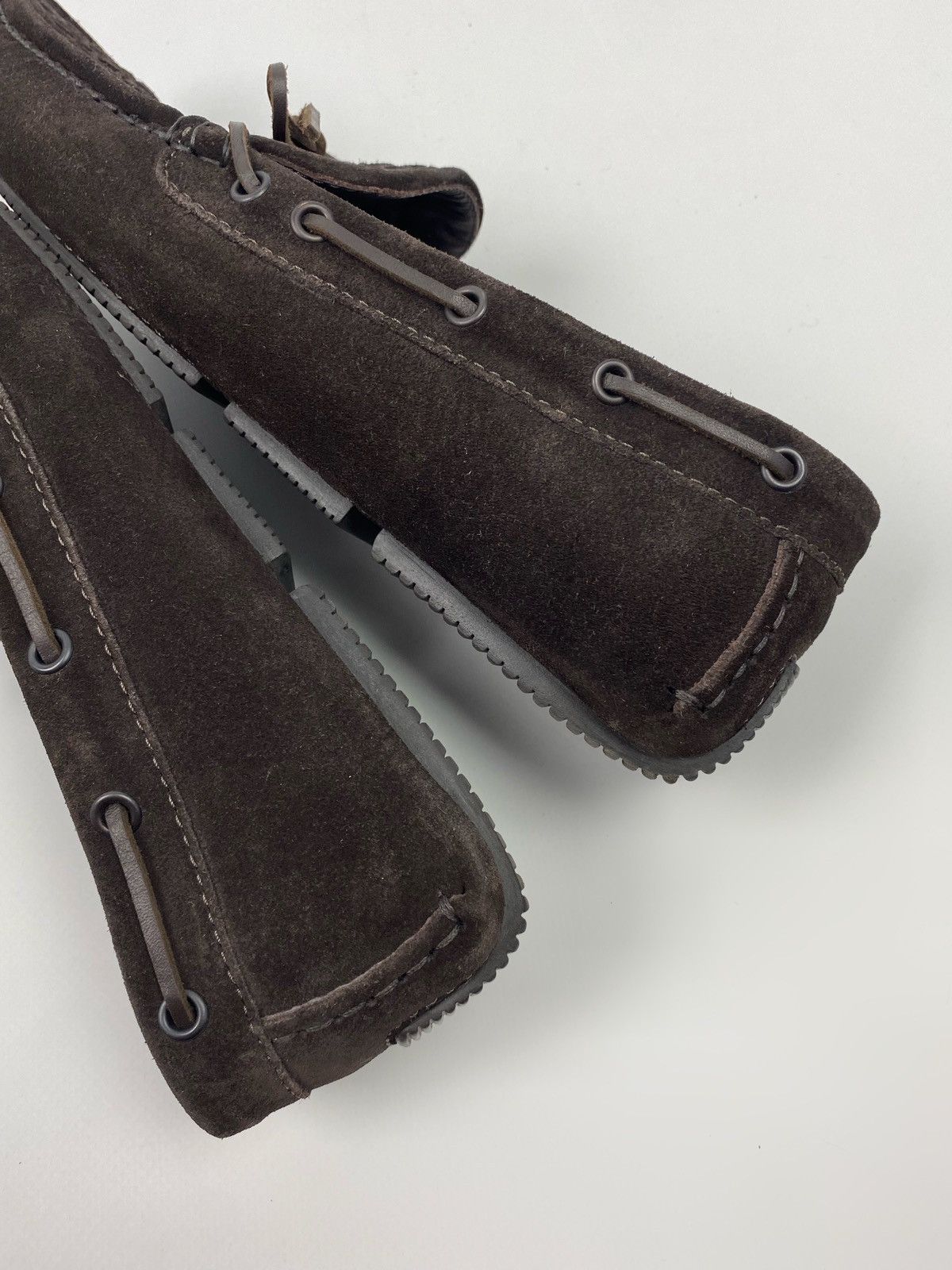 Bottega Veneta Bottega Venetta Intrecciato Suede Driver Mocassin Shoes Size US 7.5 / EU 40-41 - 12 Thumbnail
