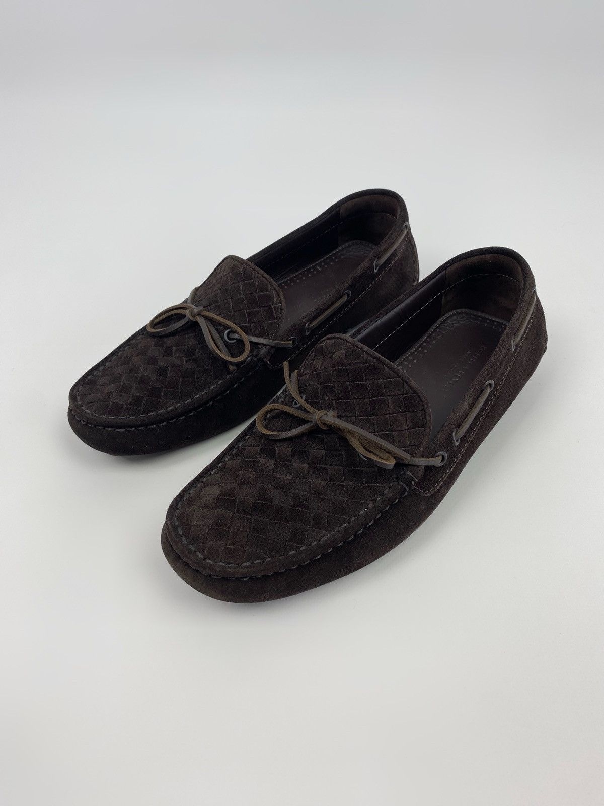 Bottega Veneta Bottega Venetta Intrecciato Suede Driver Mocassin Shoes Size US 7.5 / EU 40-41 - 1 Thumbnail