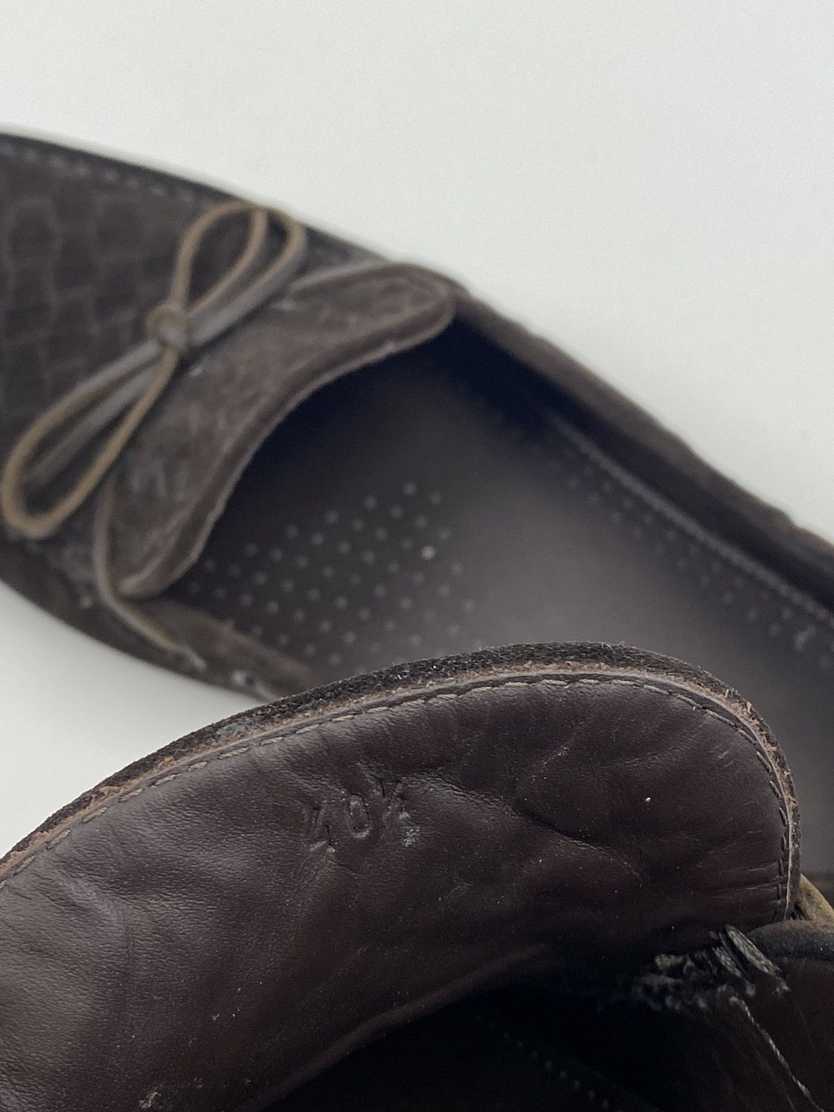 Bottega Veneta Bottega Venetta Intrecciato Suede Driver Mocassin Shoes Size US 7.5 / EU 40-41 - 18 Thumbnail