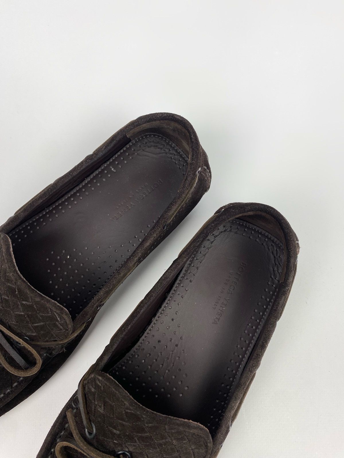 Bottega Veneta Bottega Venetta Intrecciato Suede Driver Mocassin Shoes Size US 7.5 / EU 40-41 - 8 Thumbnail