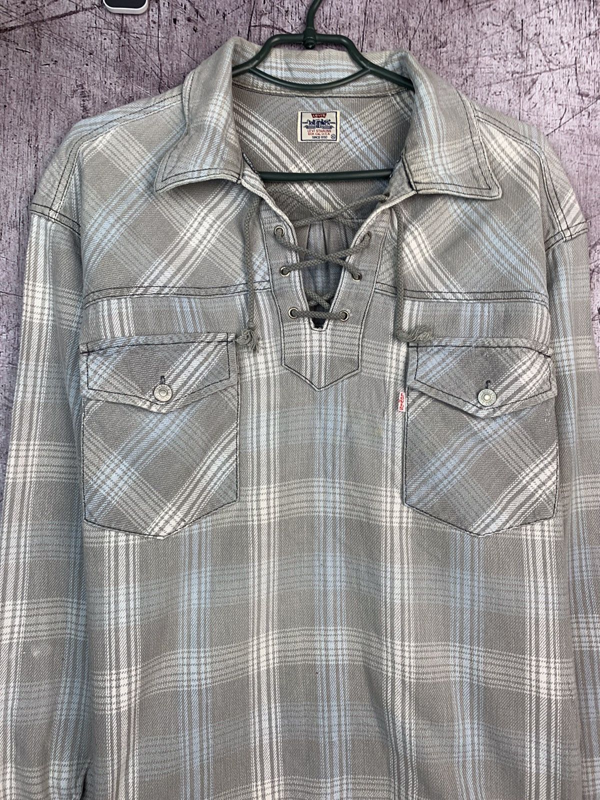 Levi's Vintage Levis Shirt Size US XL / EU 56 / 4 - 2 Thumbnail