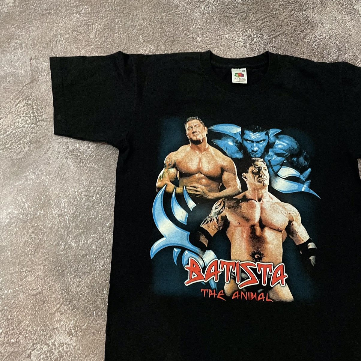 Vintage Vintage 90s Y2K Wrestling Graphic Tee Batista Promo Punk M Size US M / EU 48-50 / 2 - 4 Thumbnail