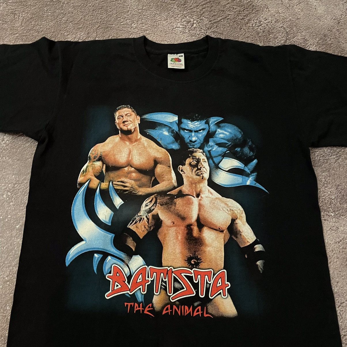 Vintage Vintage 90s Y2K Wrestling Graphic Tee Batista Promo Punk M Size US M / EU 48-50 / 2 - 5 Thumbnail
