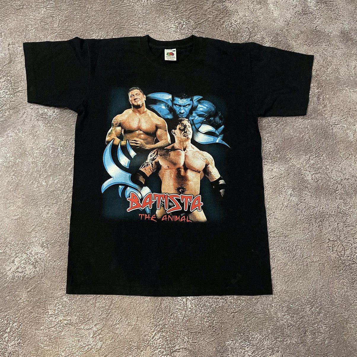 Vintage Vintage 90s Y2K Wrestling Graphic Tee Batista Promo Punk M Size US M / EU 48-50 / 2 - 2 Thumbnail