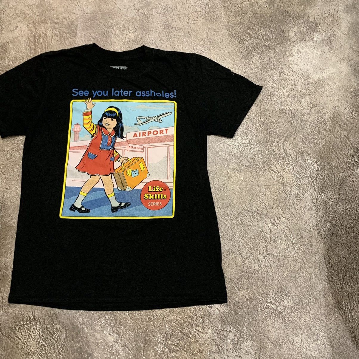 Vintage Vintage Y2K Graphic Tee Humor Print Streetwear Skate Baggy M Size US M / EU 48-50 / 2 - 2 Thumbnail