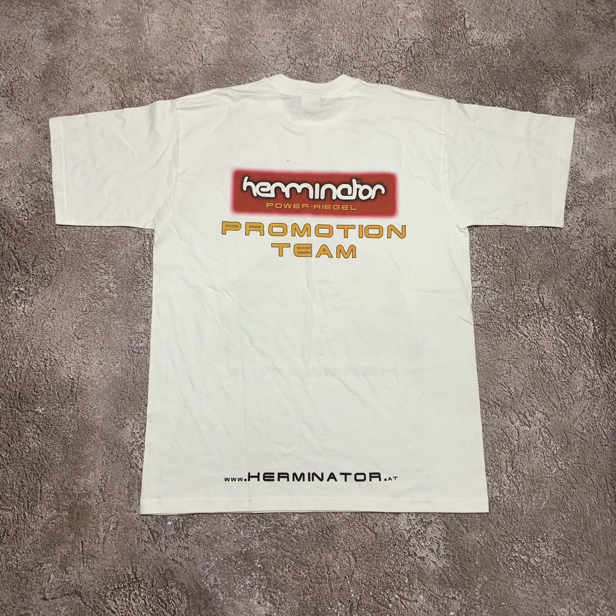 Vintage Vintage 90s Herminator Graphic Tee Sun Faded Humor Streetwea Size US L / EU 52-54 / 3 - 7 Thumbnail