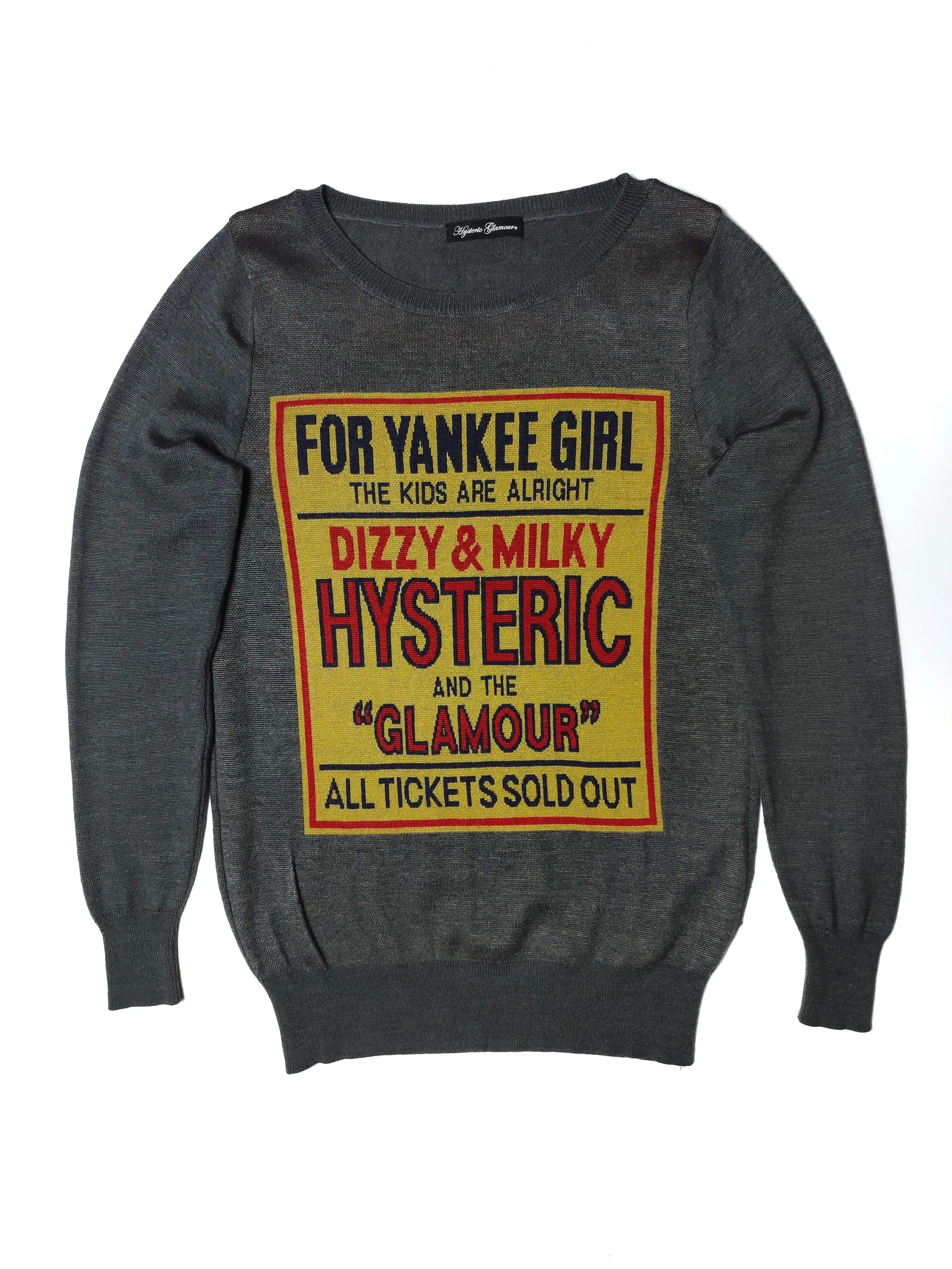 Hysteric Glamour Yankee Girl Wool Sweater