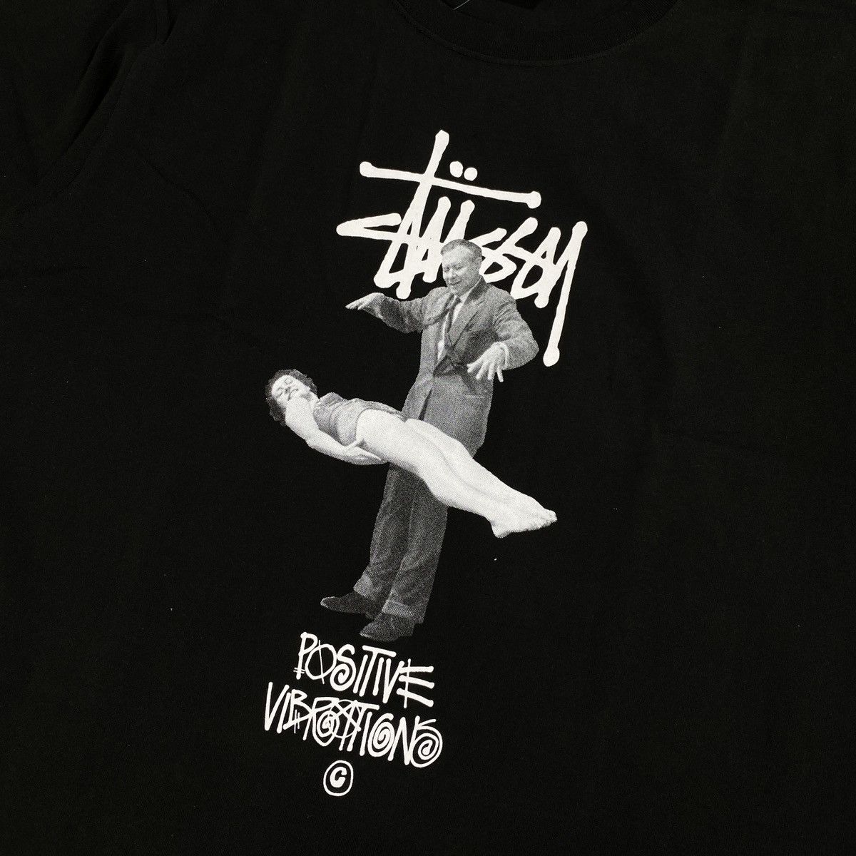 Stussy × Vintage STUSSY LEVITATE POSITIVE VIBRATIONS BLACK - SMALL Size US S / EU 44-46 / 1 - 2 Thumbnail