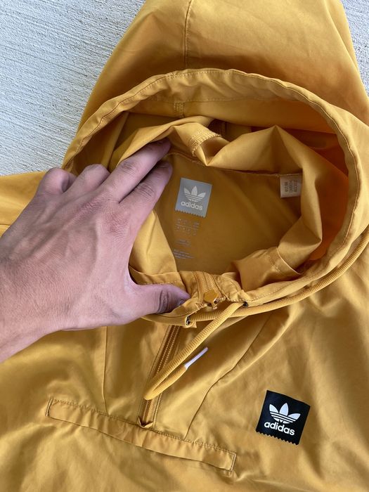 Adidas Adidas Mustard Yellow Rain Jacket Grailed