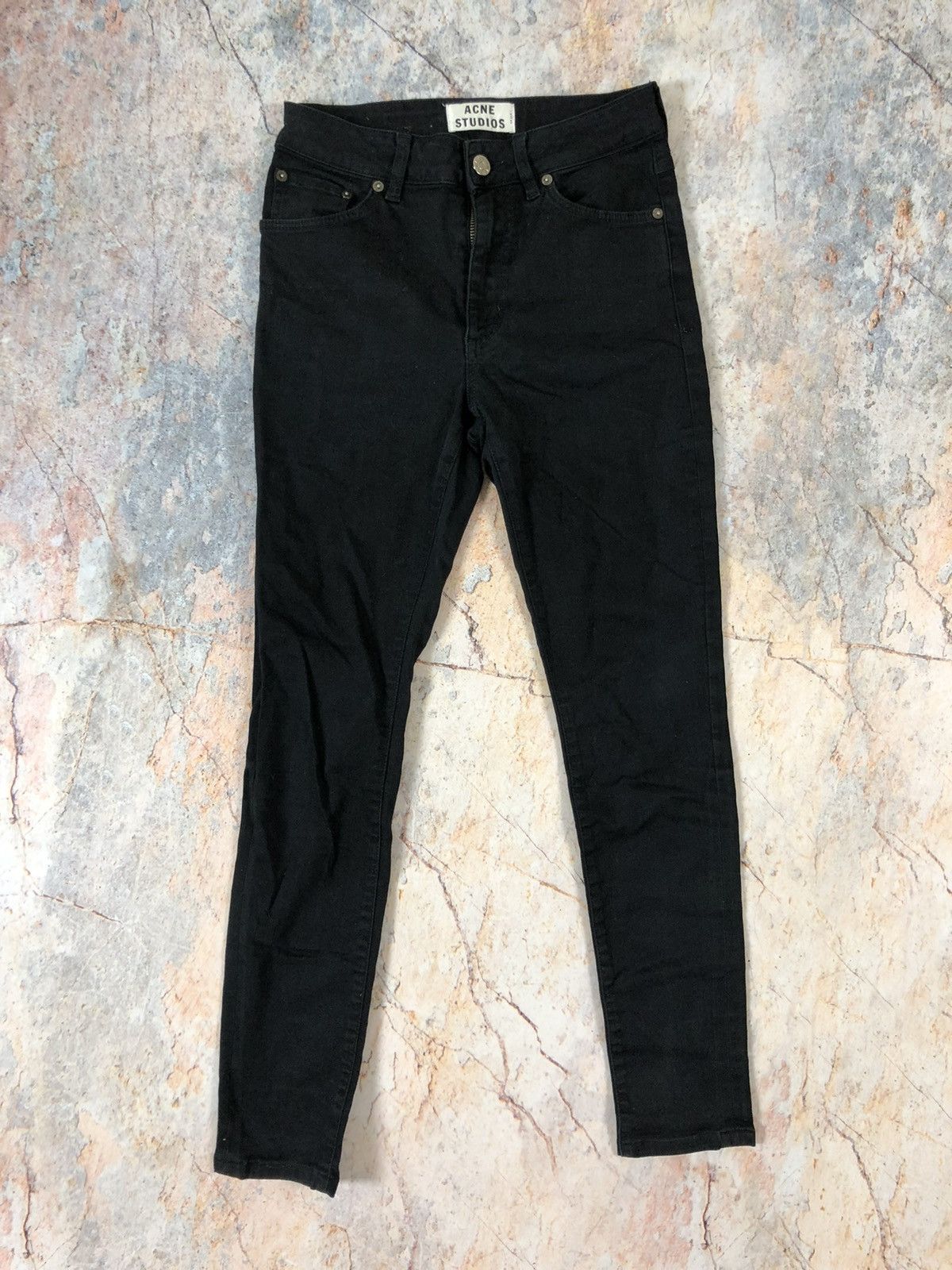 Acne Studios Acne studios black denim pants Size US 27 - 1 Thumbnail