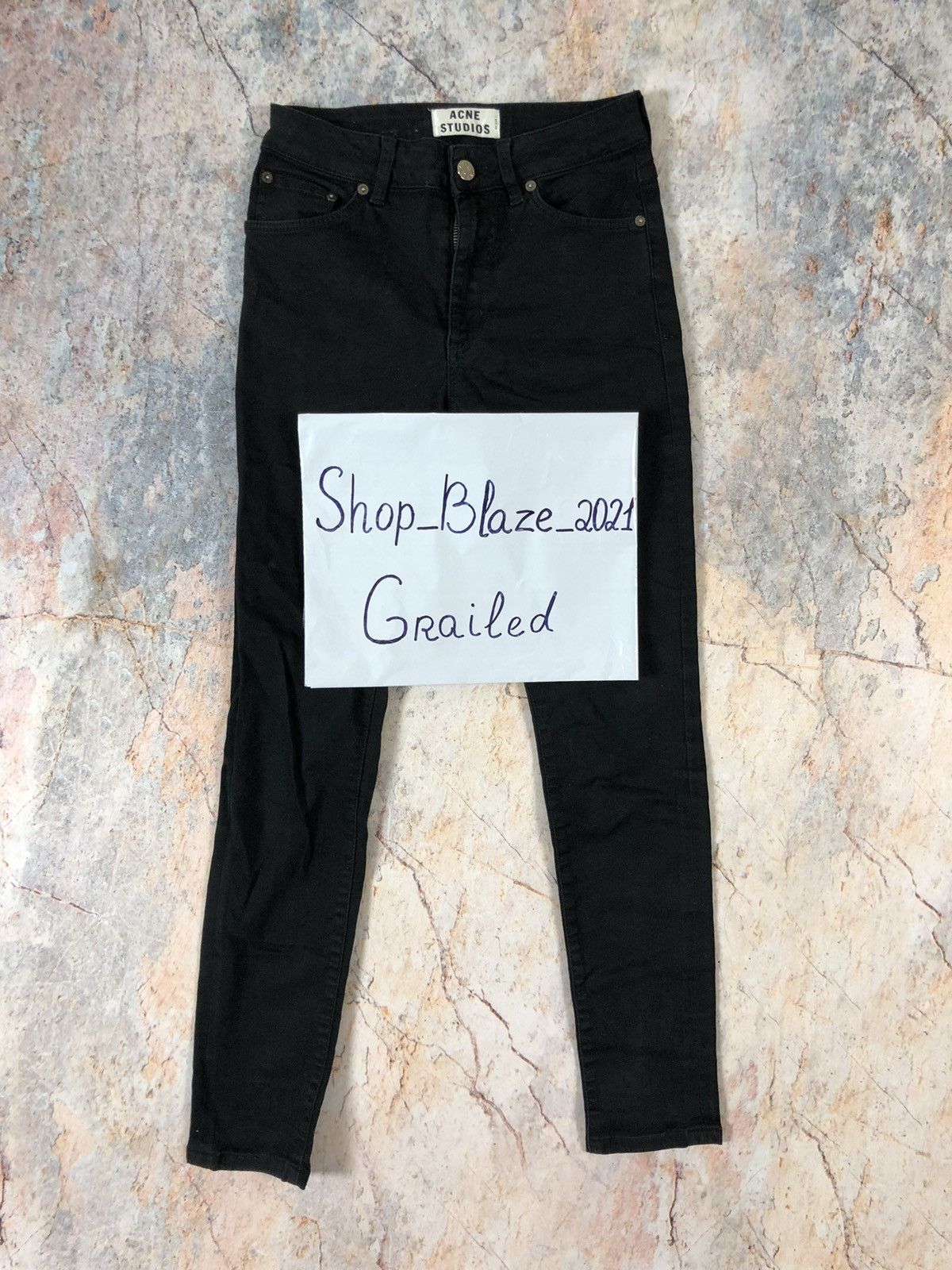 Acne Studios Acne studios black denim pants Size US 27 - 2 Thumbnail