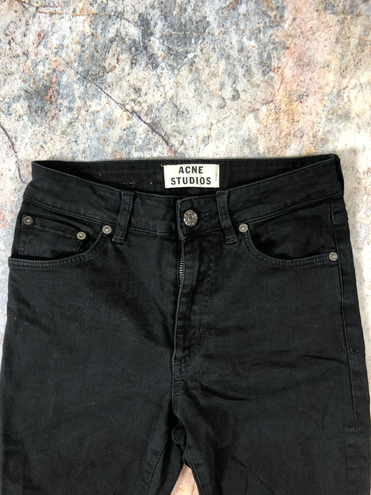 Acne Studios Acne studios black denim pants Size US 27 - 3 Thumbnail