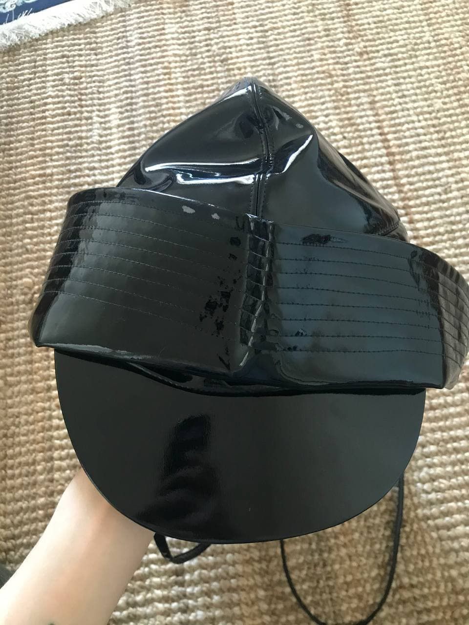 Burberry Burberry Vinyl Rain Hat from SS19 by Ricardo Tisci (0148) Size ONE SIZE - 6 Thumbnail