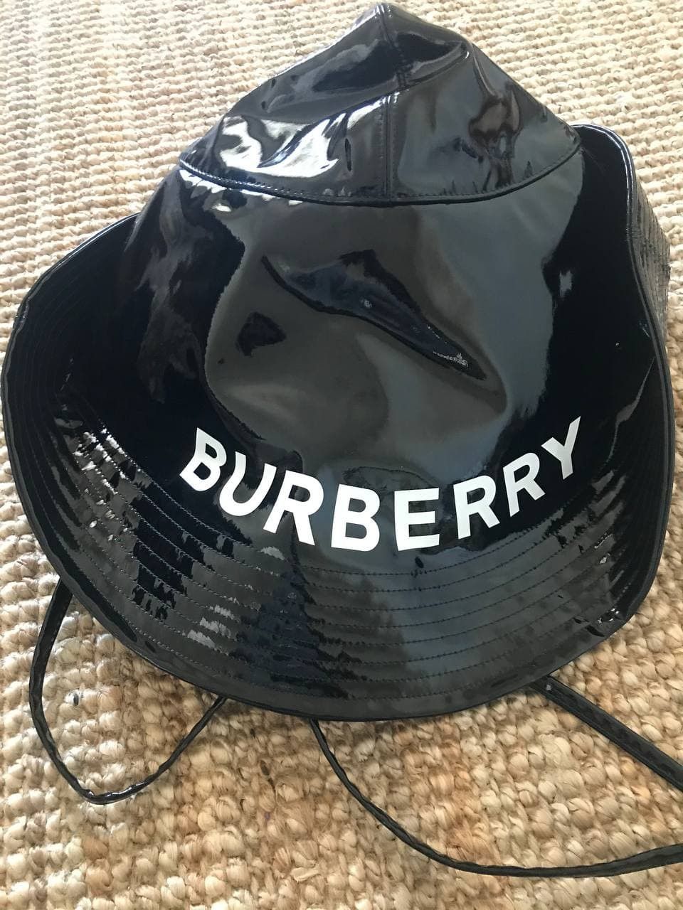 Burberry Burberry Vinyl Rain Hat from SS19 by Ricardo Tisci (0148) Size ONE SIZE - 4 Thumbnail