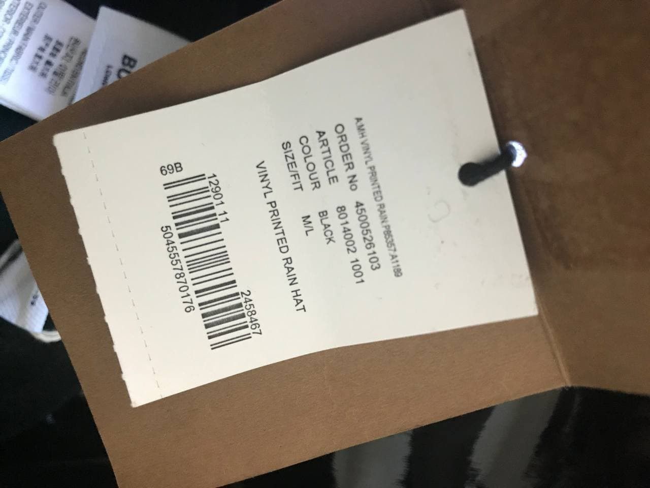 Burberry Burberry Vinyl Rain Hat from SS19 by Ricardo Tisci (0148) Size ONE SIZE - 21 Thumbnail