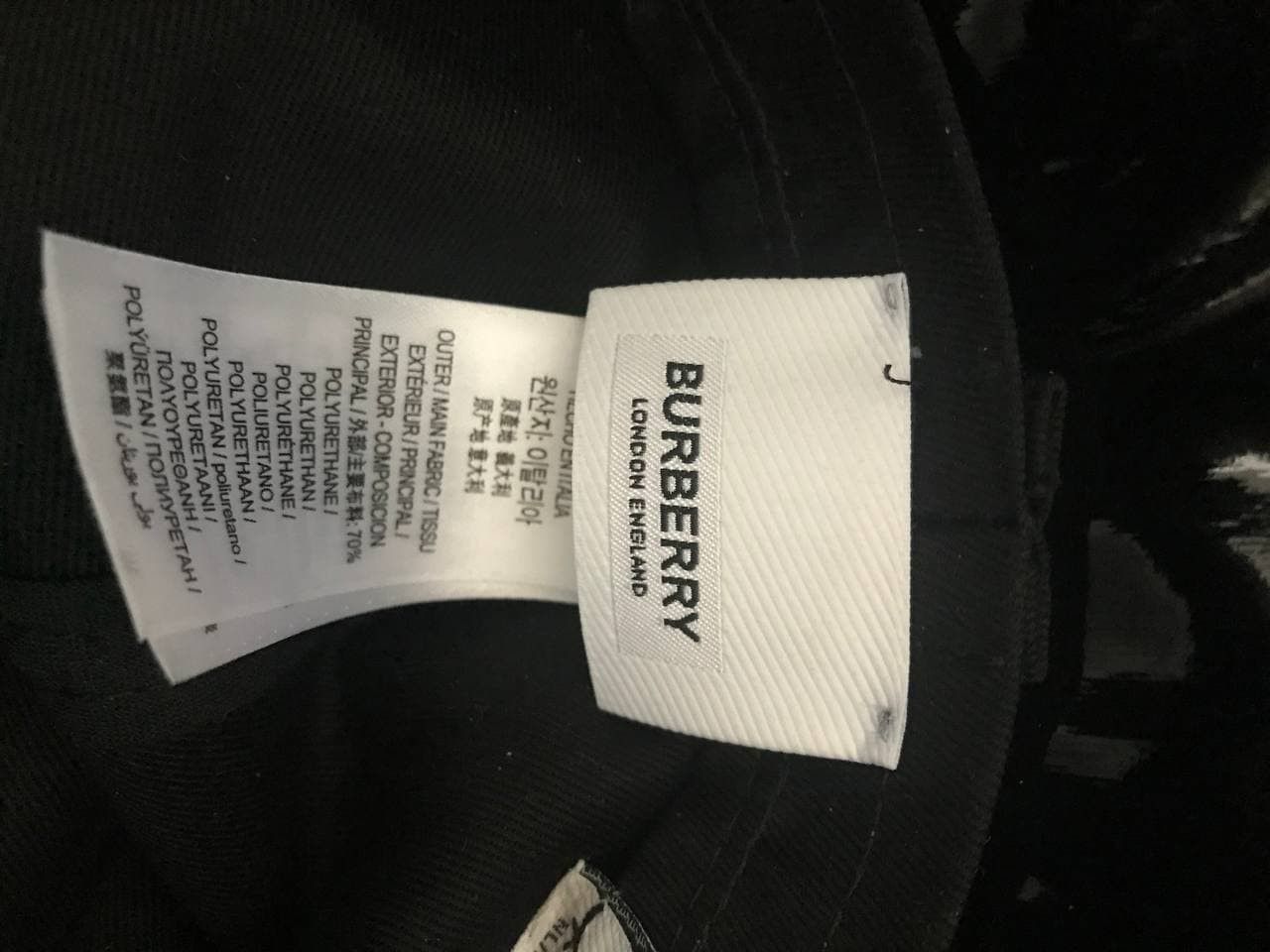 Burberry Burberry Vinyl Rain Hat from SS19 by Ricardo Tisci (0148) Size ONE SIZE - 12 Thumbnail