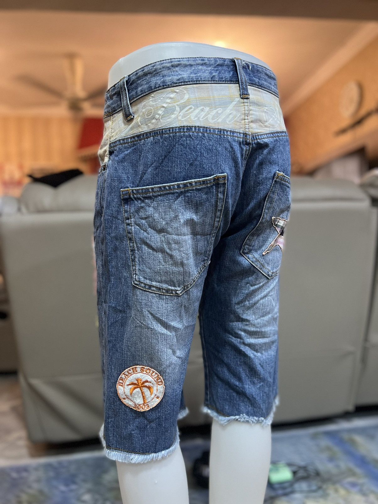 Japanese Brand × Vintage Vintage Beach Sound Patch Short Pant Size US 31 - 4 Thumbnail