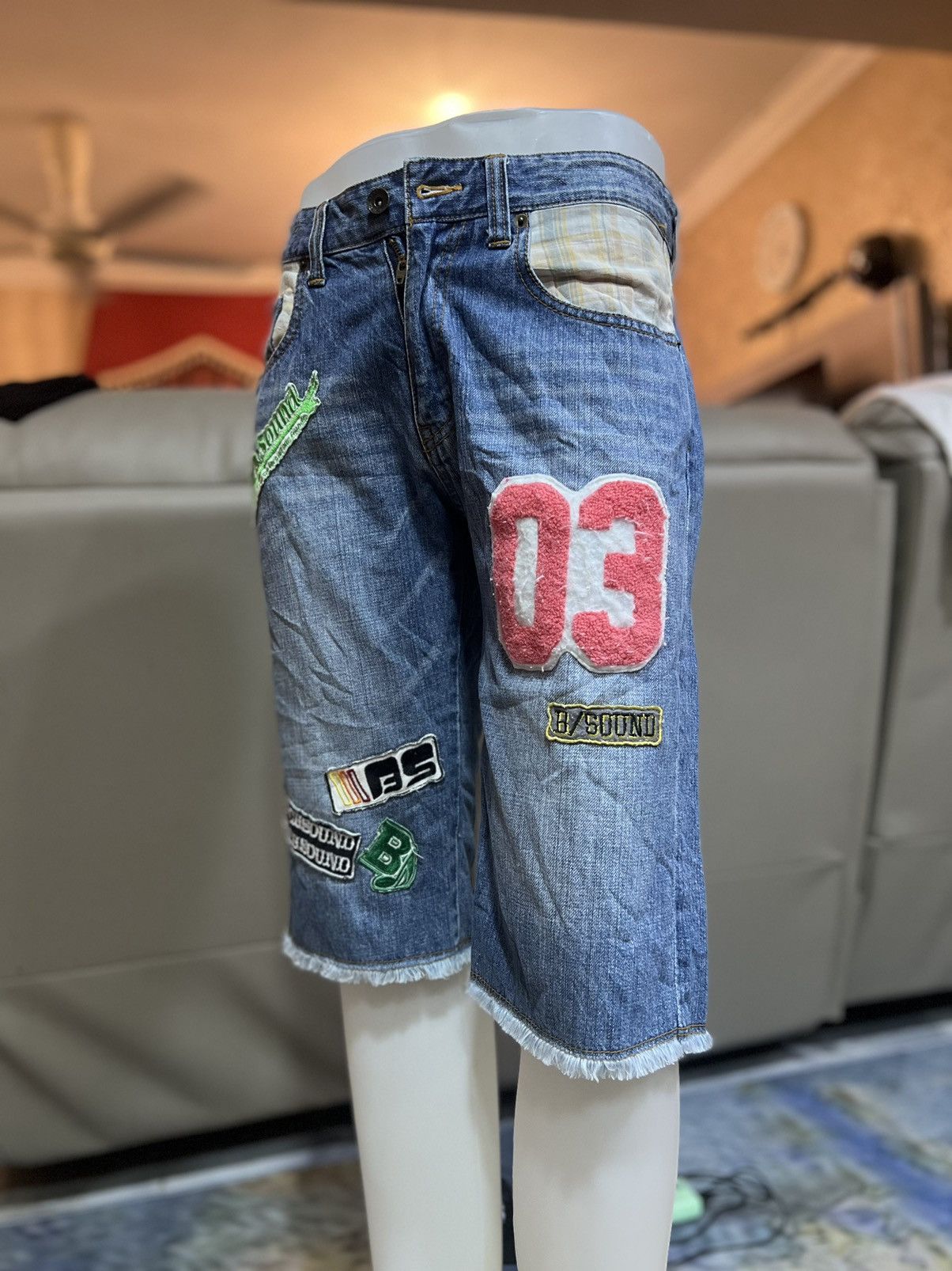 Japanese Brand × Vintage Vintage Beach Sound Patch Short Pant Size US 31 - 2 Thumbnail