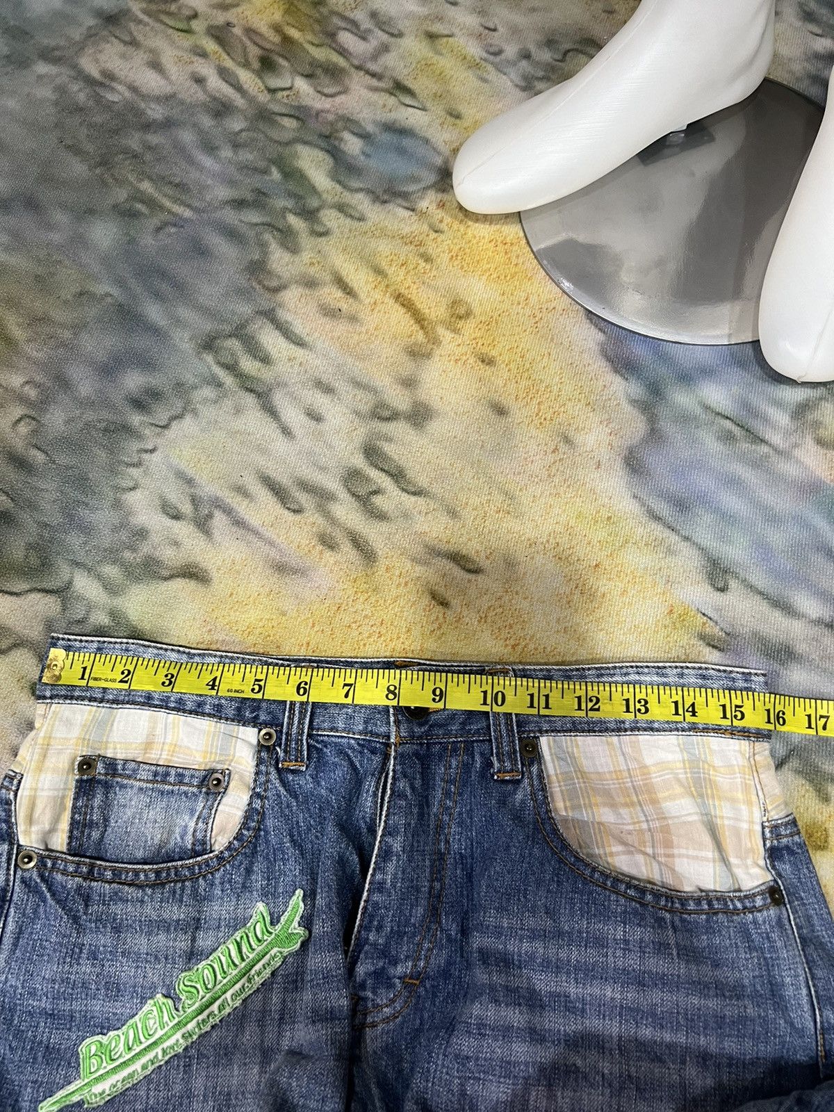 Japanese Brand × Vintage Vintage Beach Sound Patch Short Pant Size US 31 - 11 Thumbnail