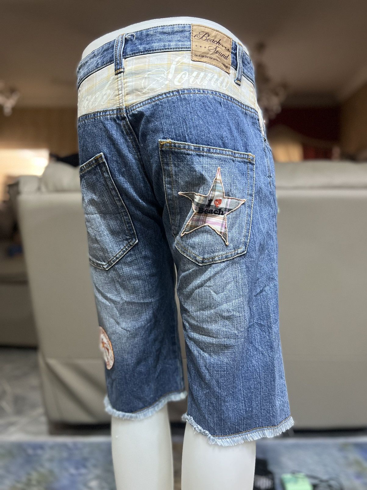 Japanese Brand × Vintage Vintage Beach Sound Patch Short Pant Size US 31 - 3 Thumbnail