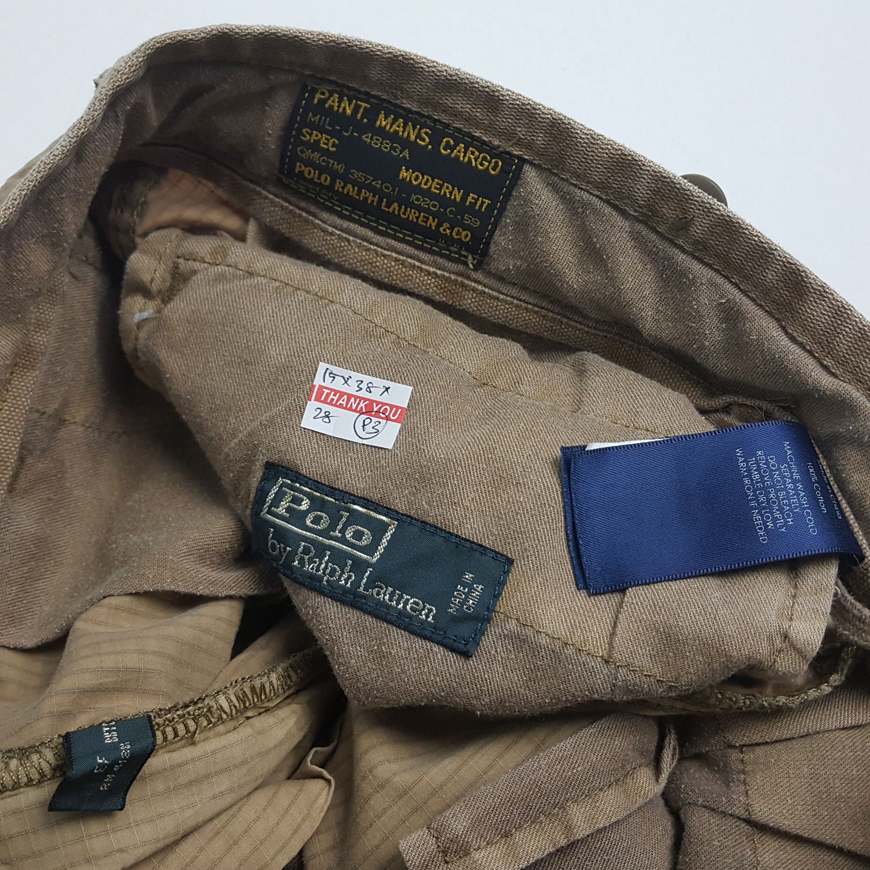 Polo Ralph Lauren × Vintage Vintage POLO by Ralph Lauren Cargo Pocket Outdoor Pants Size US 30 / EU 46 - 16 Thumbnail