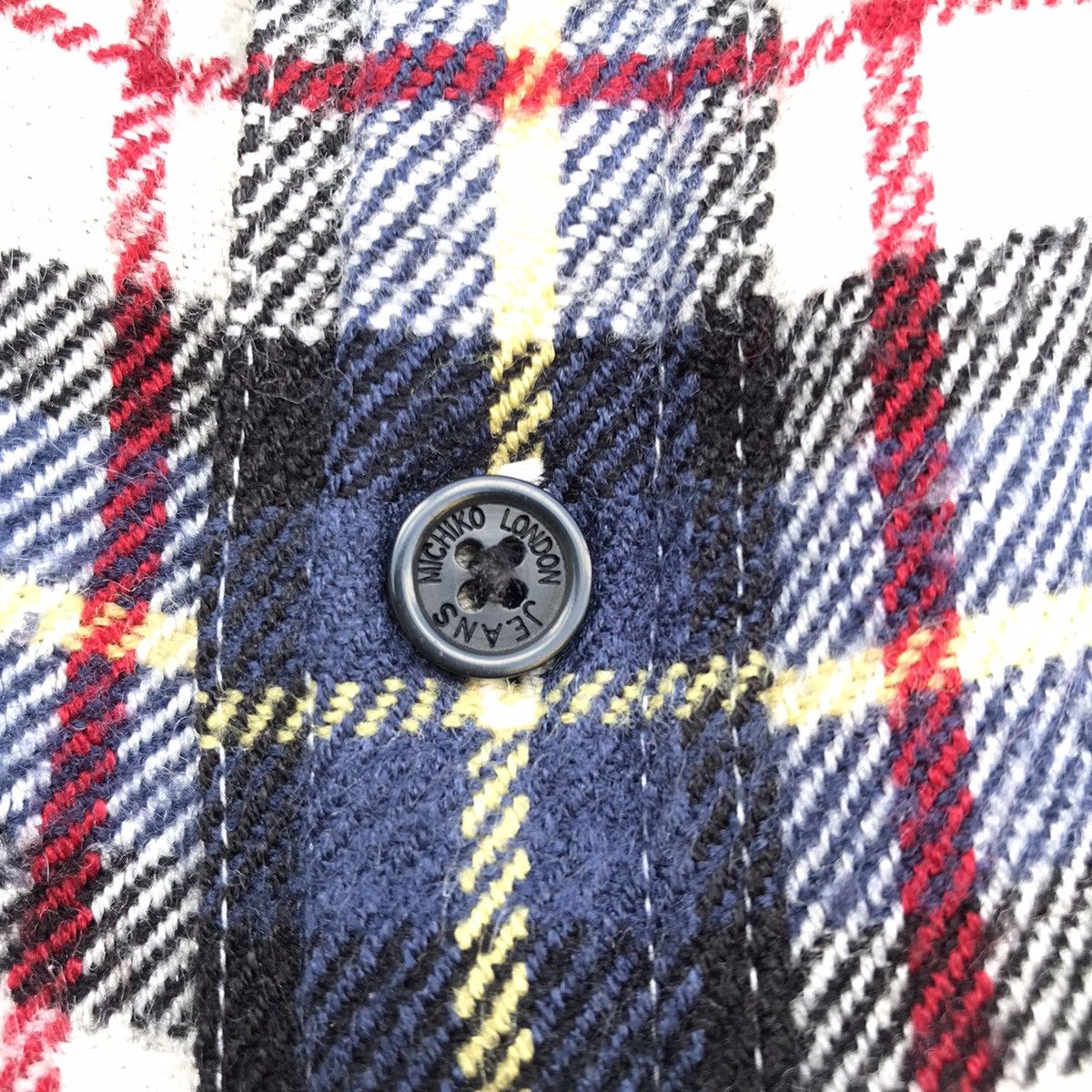 Flannel ❗️Michiko London❗️Flannel checkered buttom up Size US L / EU 52-54 / 3 - 6 Thumbnail