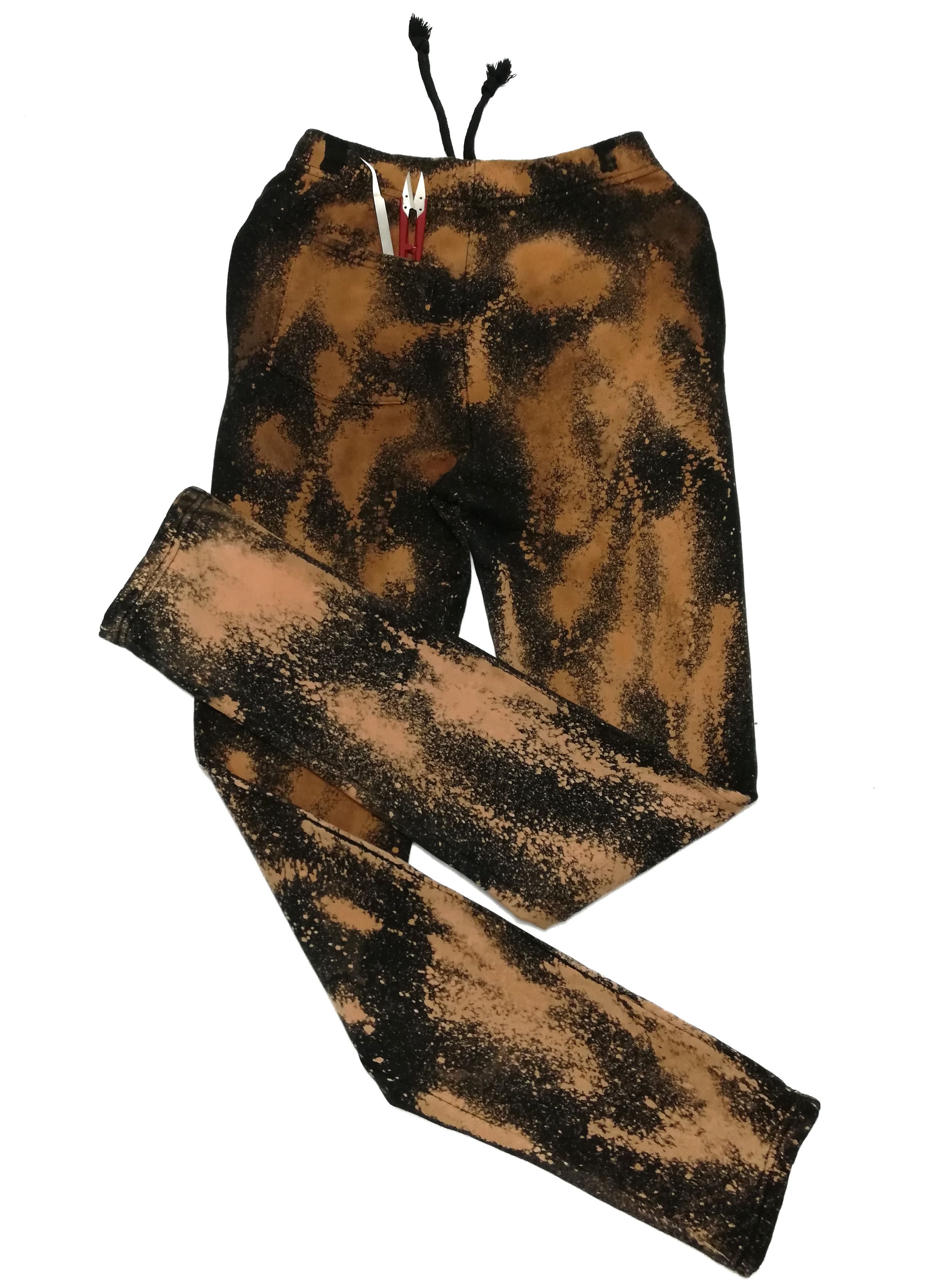 Chrome Hearts 🔥Dope! Chrome Hearts Cross Customized Asid Wash Sweatpants Size US 29 - 20 Thumbnail