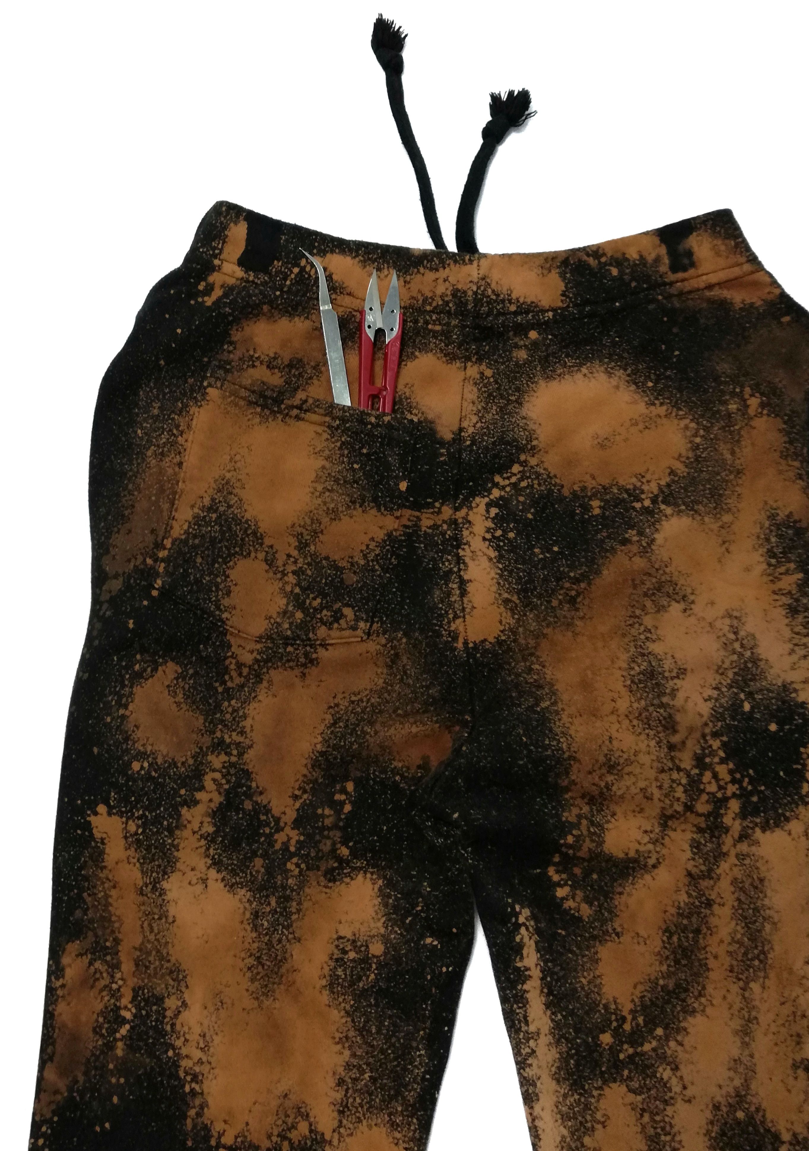 Chrome Hearts 🔥Dope! Chrome Hearts Cross Customized Asid Wash Sweatpants Size US 29 - 19 Thumbnail