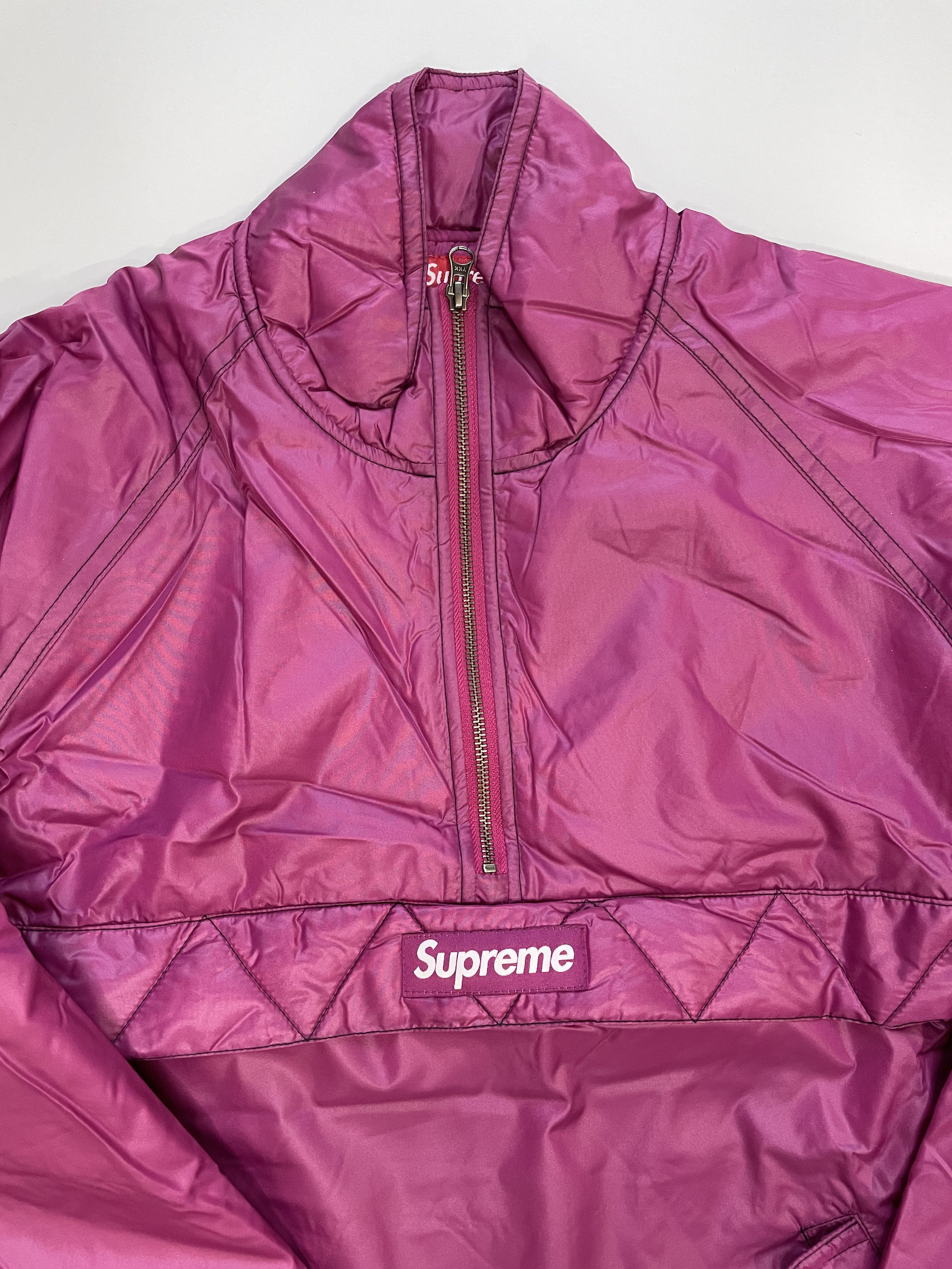 Supreme Supreme Box Logo Contrast Stitch Pullover Purple (0092) Size US L / EU 52-54 / 3 - 2 Thumbnail