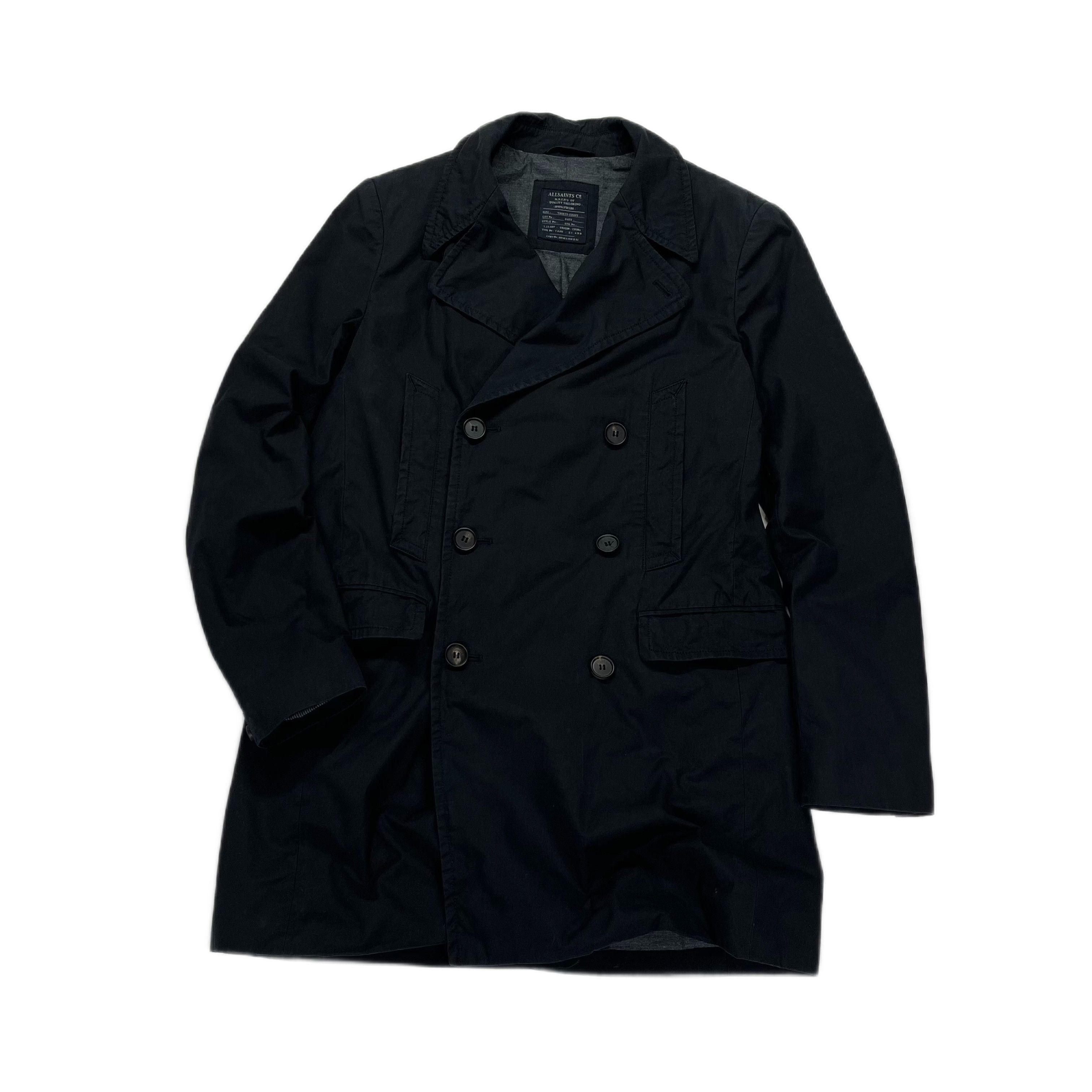 Designer Allsaints viper Trench Coat Cotton Size US S / EU 44-46 / 1 - 1 Thumbnail