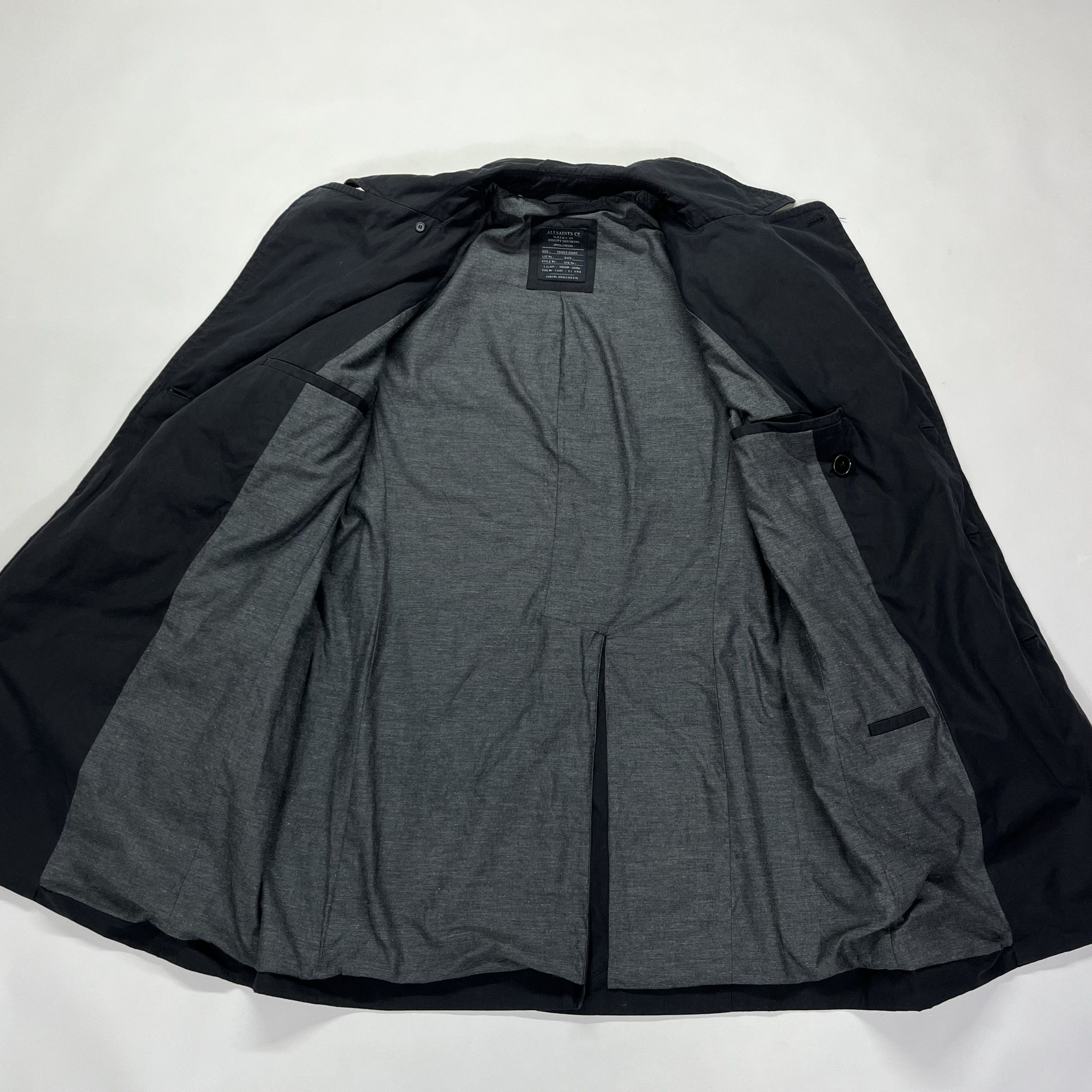 Designer Allsaints viper Trench Coat Cotton Size US S / EU 44-46 / 1 - 8 Thumbnail
