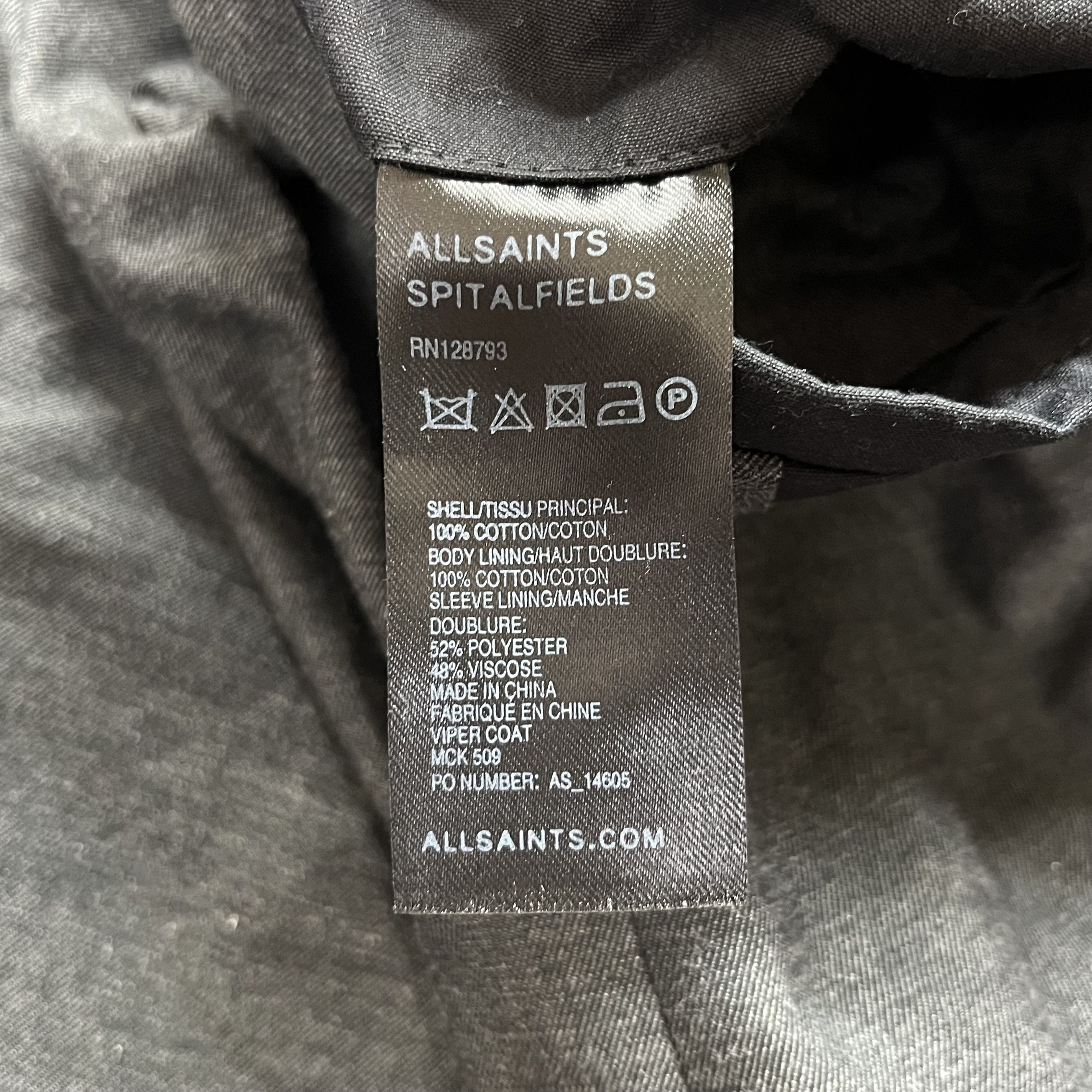 Designer Allsaints viper Trench Coat Cotton Size US S / EU 44-46 / 1 - 9 Thumbnail