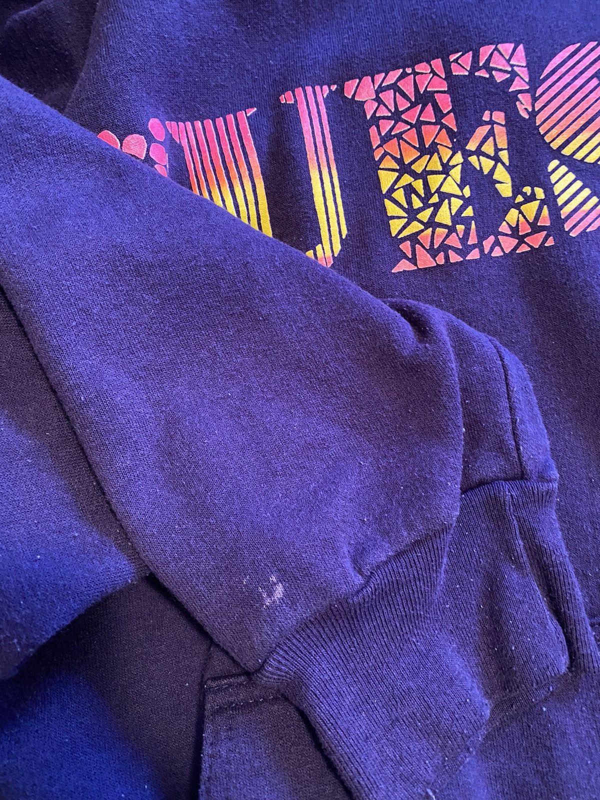 Guess × Vintage Vintage Guess Products Purple Raglan Sleeve Hoodie Fits Med Size US M / EU 48-50 / 2 - 7 Thumbnail