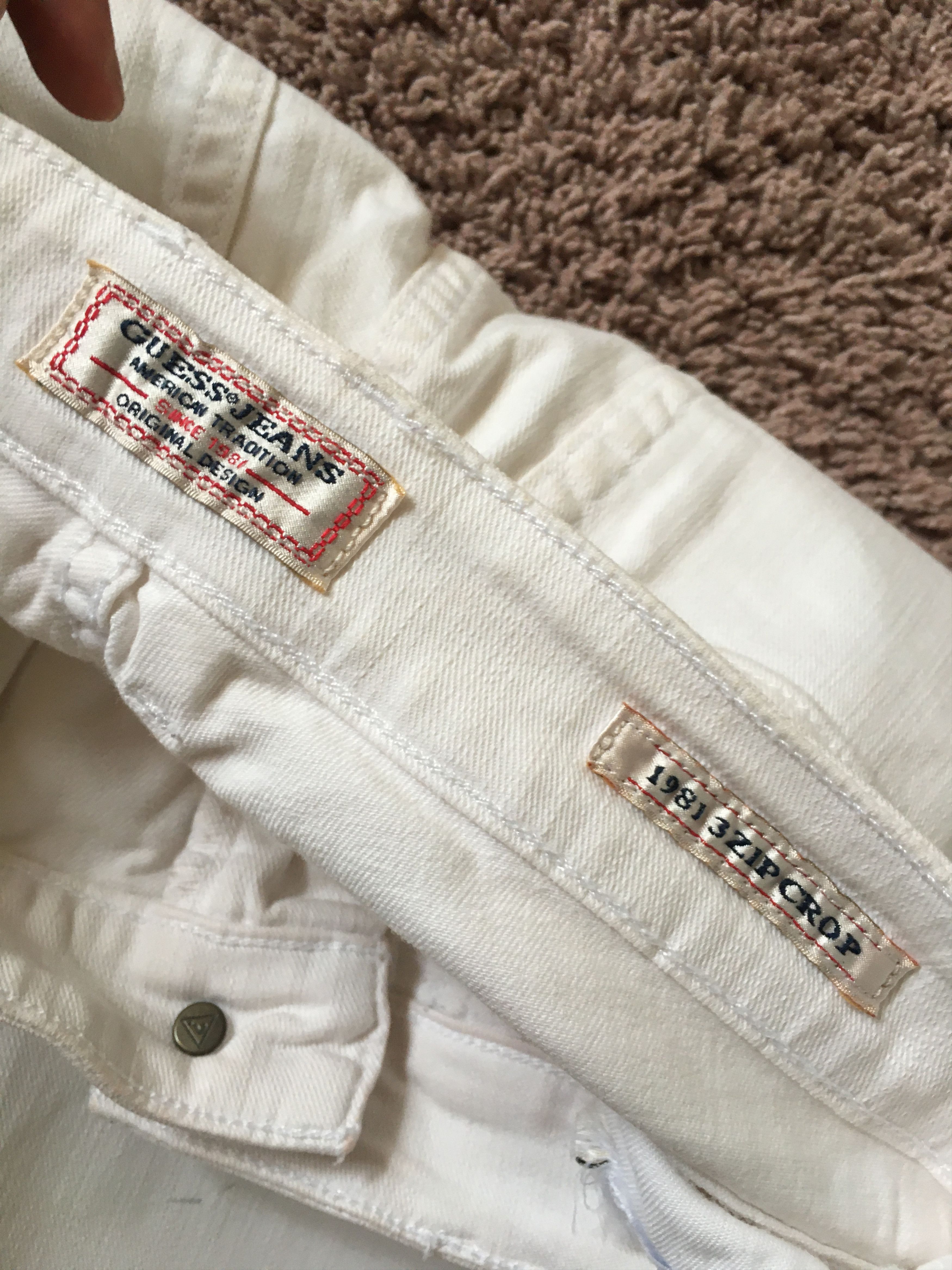 Guess white jeans Size US 28 / EU 44 - 6 Thumbnail
