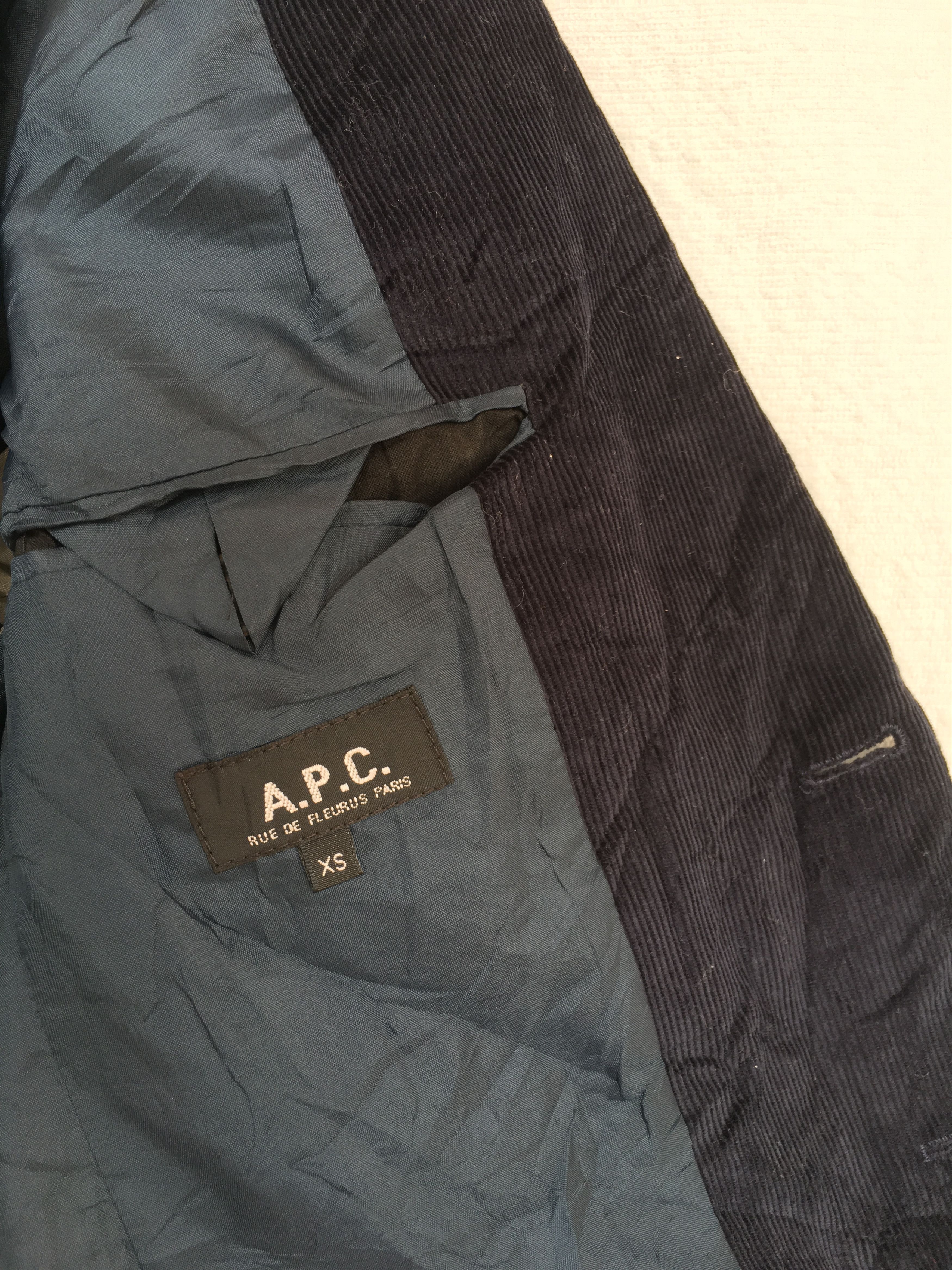 A.P.C. dark blue corduroy blazer Size US XS / EU 42 / 0 - 11 Thumbnail
