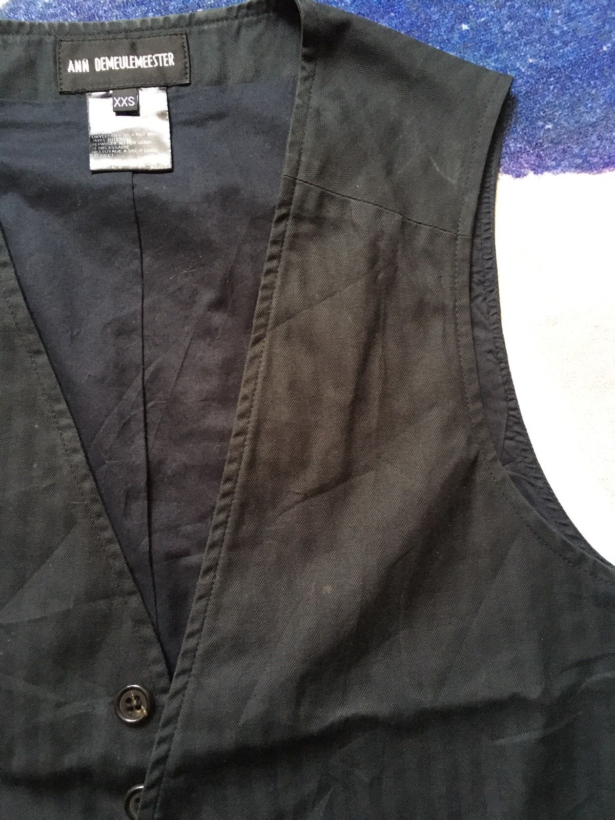 Ann Demeulemeester asymetrical button waistcoat Size US XXS / EU 40 - 6 Thumbnail