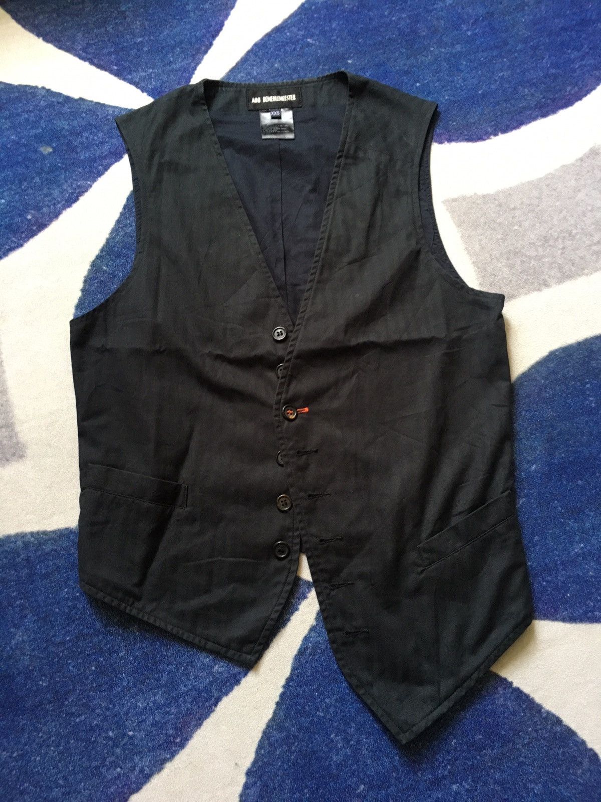Ann Demeulemeester asymetrical button waistcoat Size US XXS / EU 40 - 4 Thumbnail