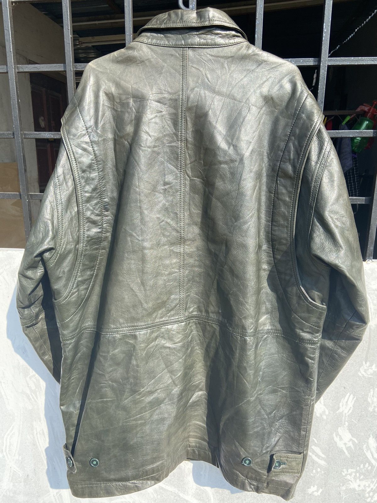 Genuine Leather 🔥Fast Sale🔥Vintage Mc Roman Leather Jacket Size US L / EU 52-54 / 3 - 9 Thumbnail
