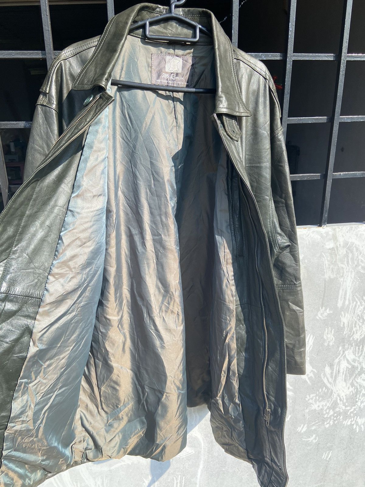 Genuine Leather 🔥Fast Sale🔥Vintage Mc Roman Leather Jacket Size US L / EU 52-54 / 3 - 6 Thumbnail