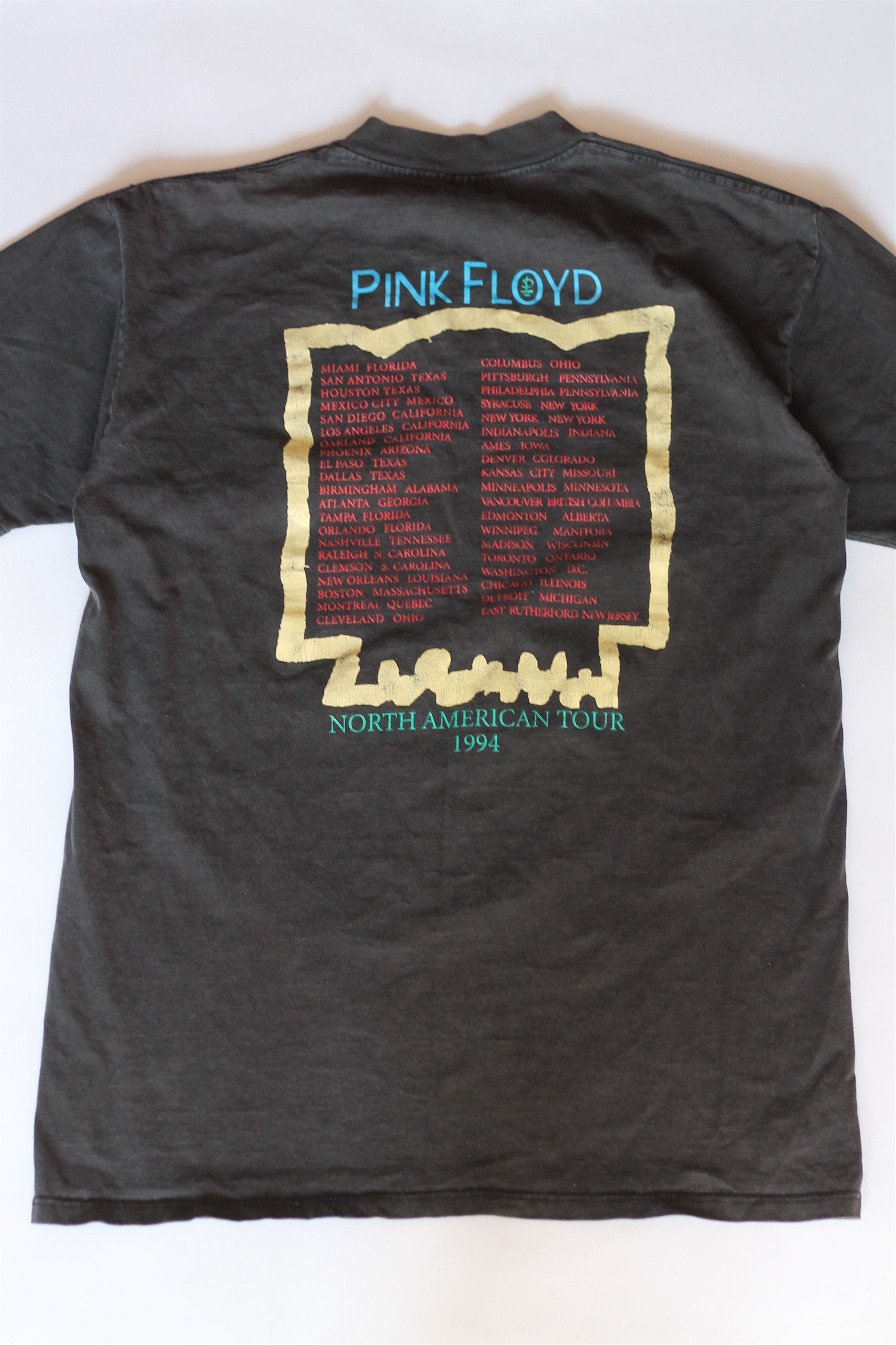 Pink Floyd Vintage Pink Floyd Bell 1994 Tour North America T Tee shirt Size US L / EU 52-54 / 3 - 2 Thumbnail