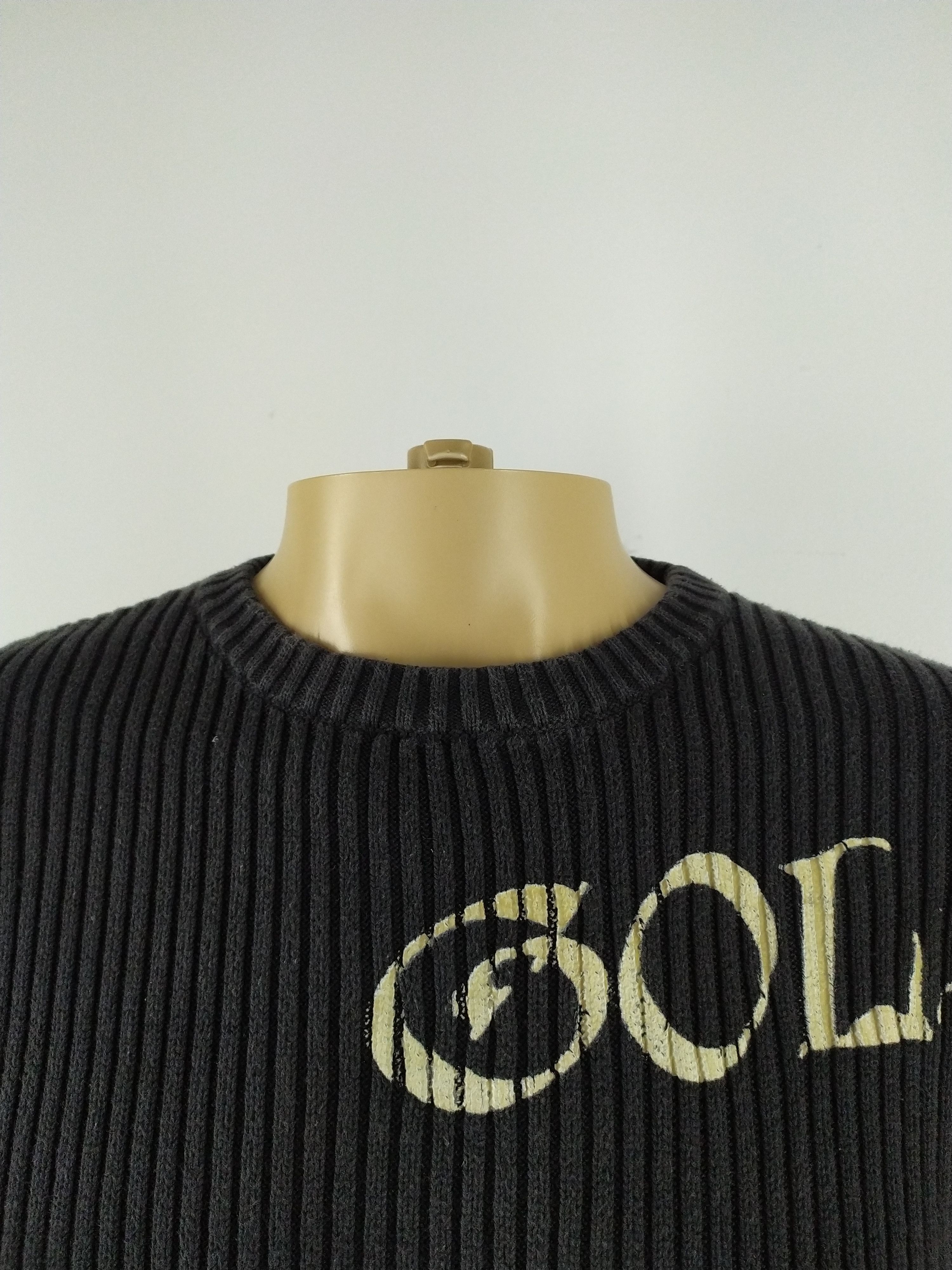 Seditionaries × Vintage ViVntage black Striped Knitwear Sweter Print Logo Size US S / EU 44-46 / 1 - 3 Thumbnail