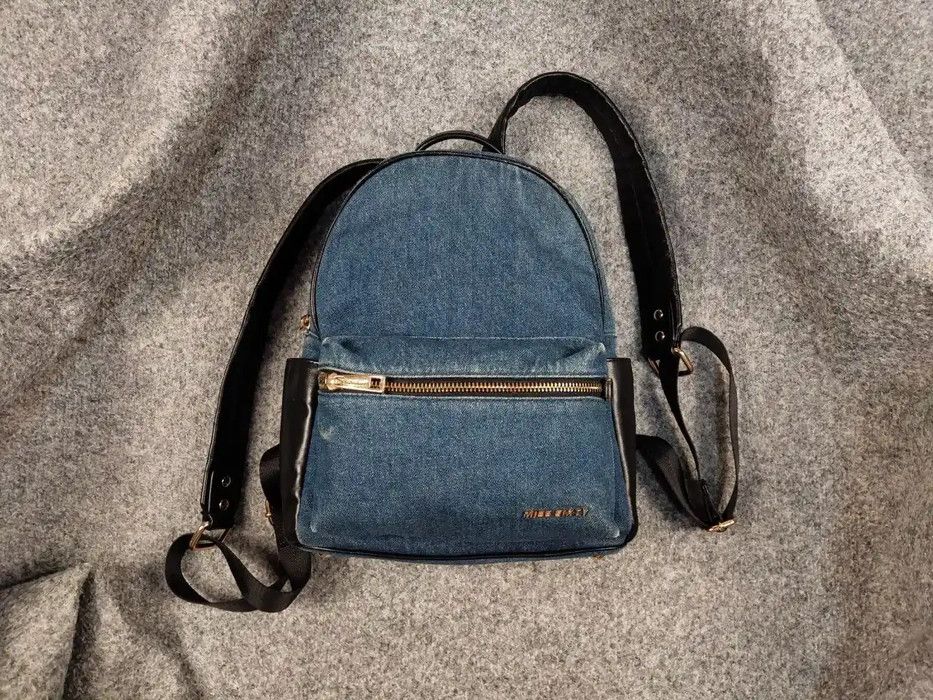Miss Sixty Miss Sixty Mini Backpack Faded Blue Denim Y2K Style Size ONE SIZE - 1 Thumbnail