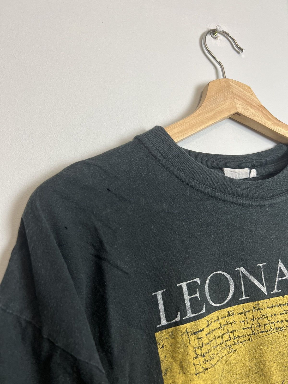 Vintage 90s Leonardo da Vinci “Vitruvian Man” Art Band T-Shirt Size US L / EU 52-54 / 3 - 4 Thumbnail
